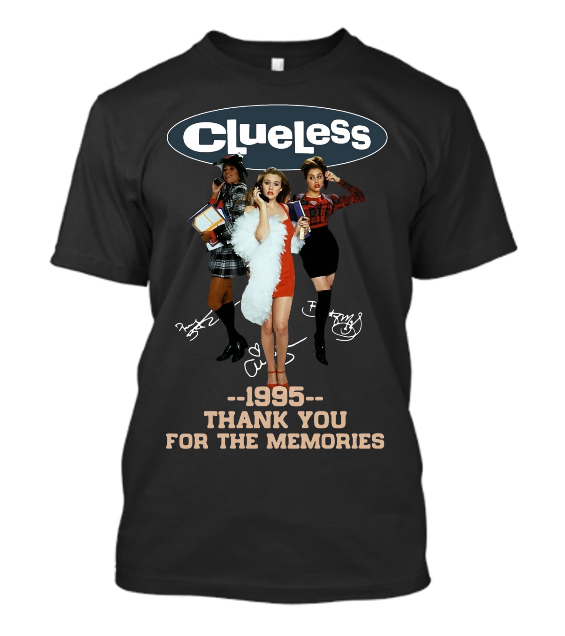 Clueless 1995 Thank You For The Memories Vintage Fashion Icons T-Shirt
