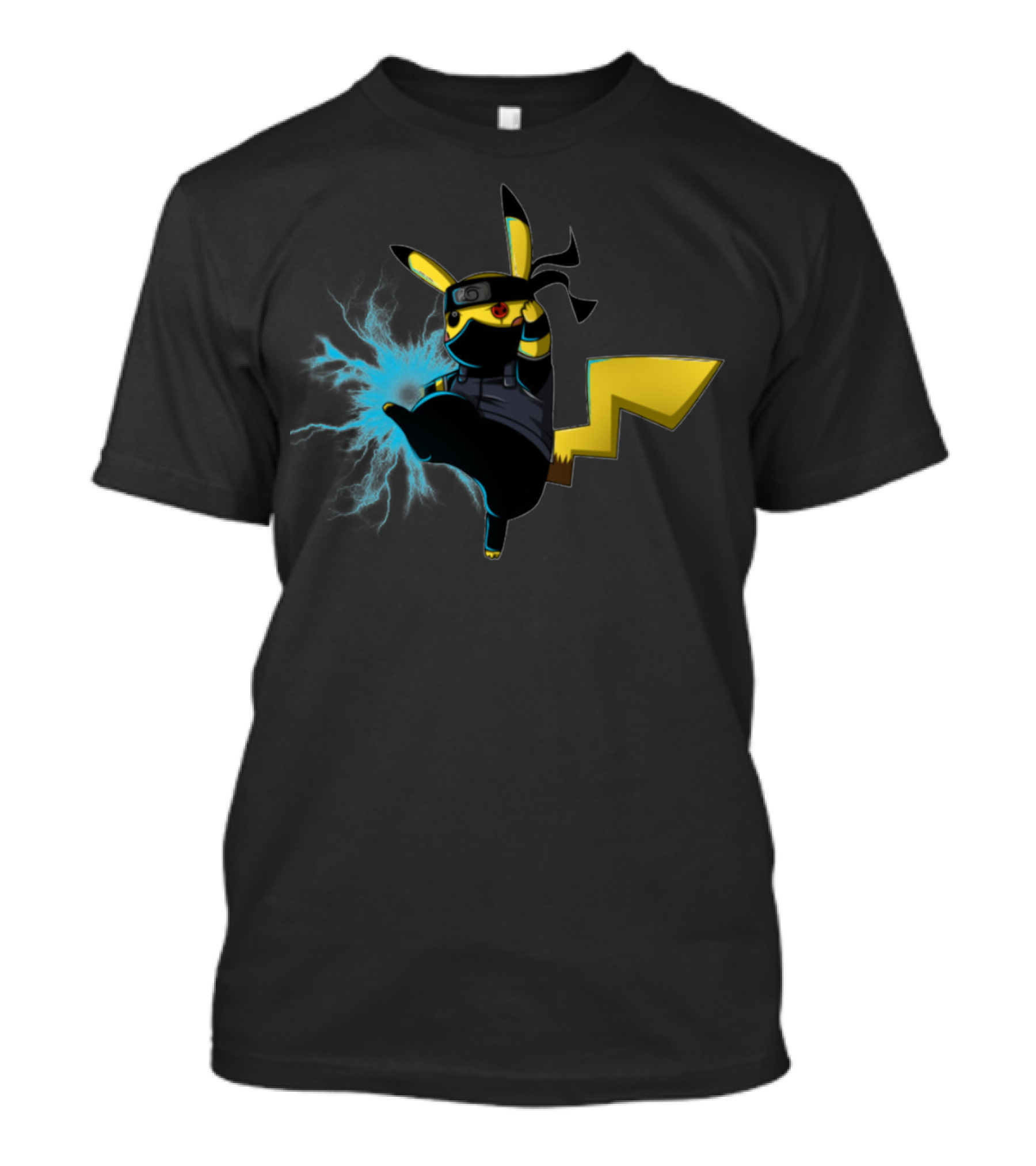 Pikachu Naruto Crossover Ninja Thunderbolt T-Shirt