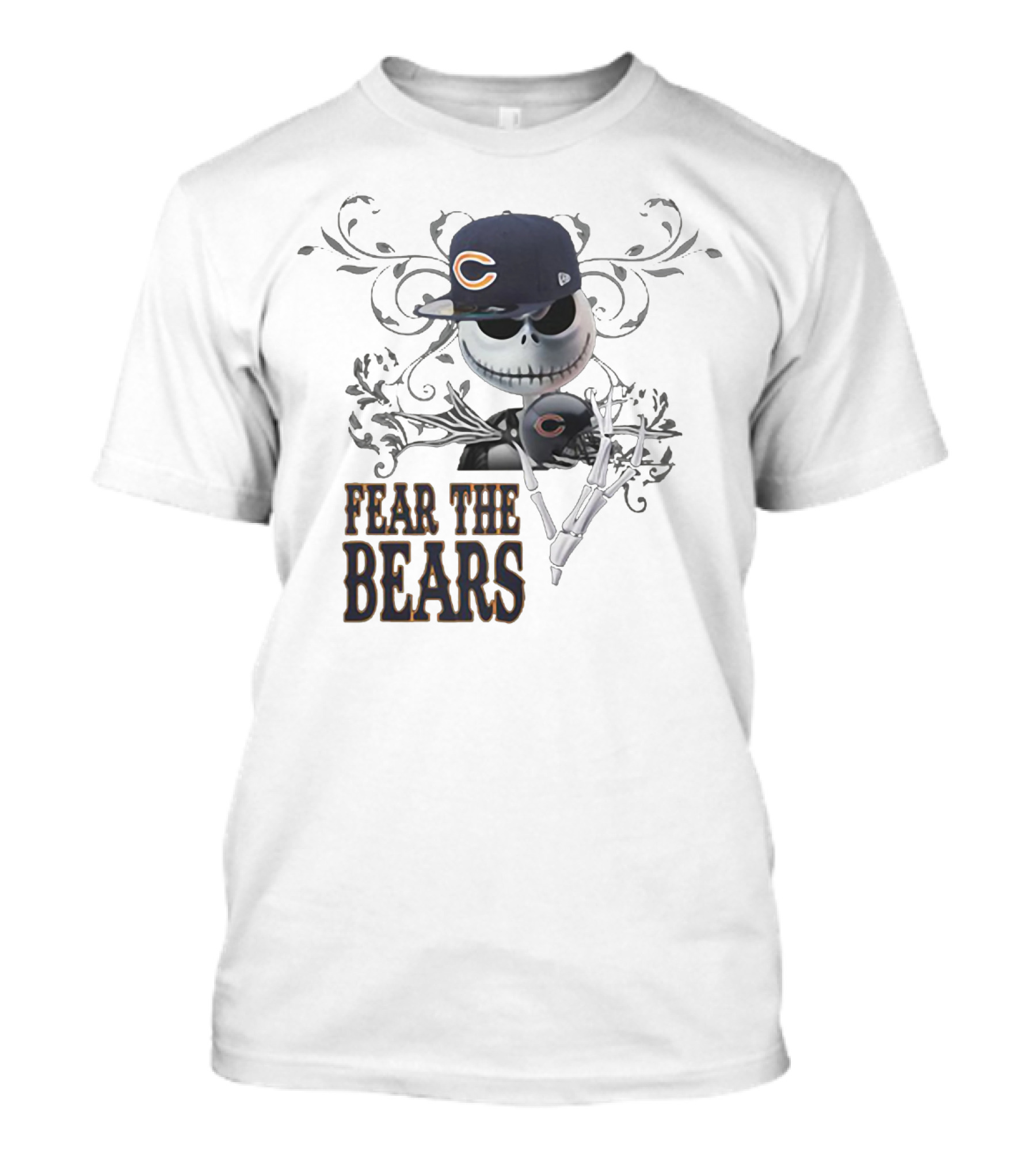 JACK SKELLINGTON Chicago Bears Fear The Bears T-Shirt