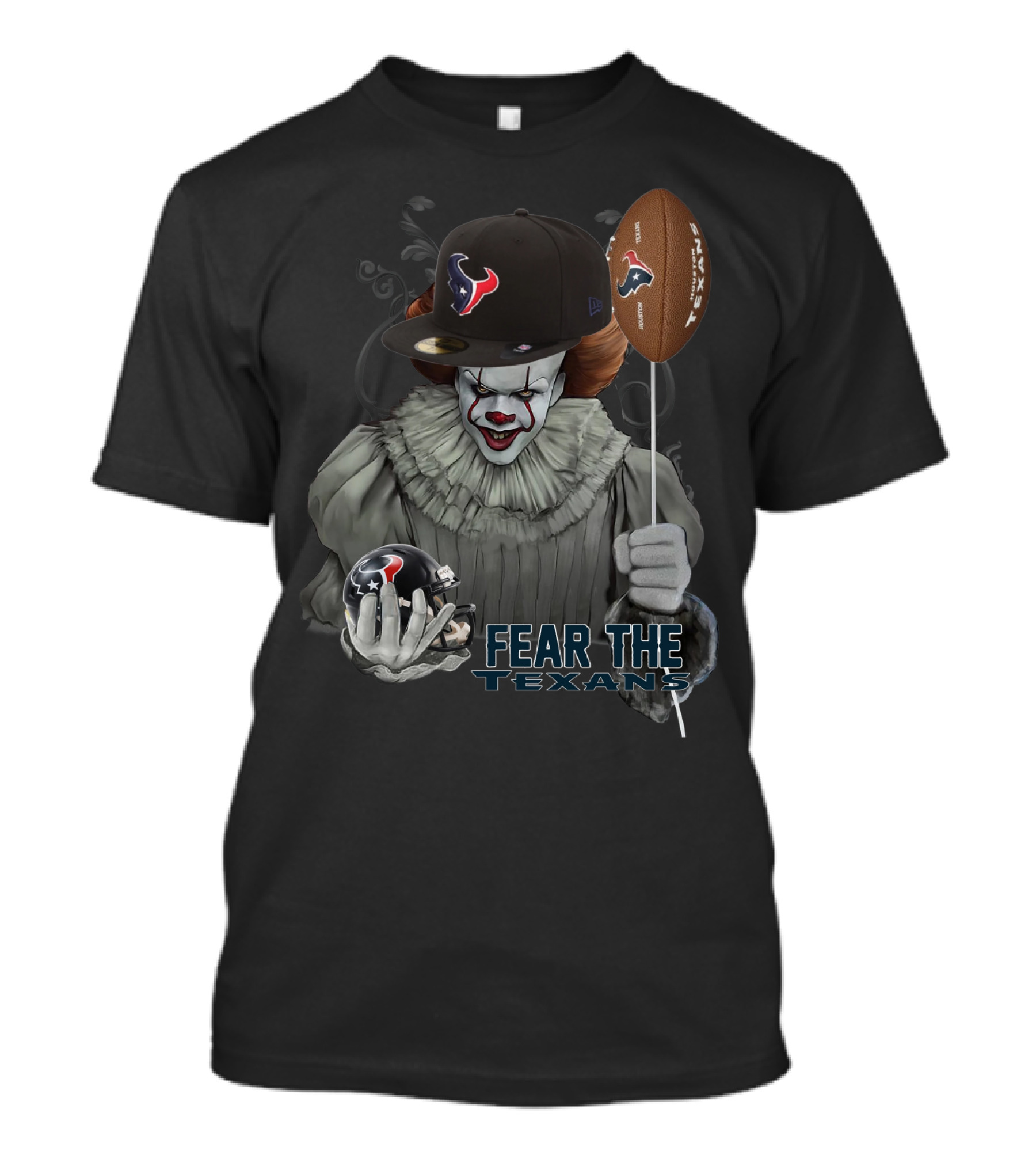 Pennywise Fear The Texans Nfl Football Houston Texans Balloon T-Shirt