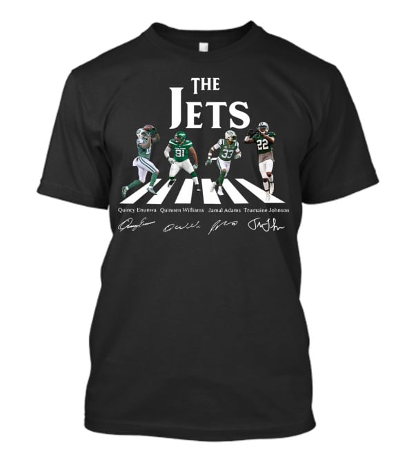 The Jets Quincy Enunwa Quinnen Williams Jamal Adams Trumaine Johnson Abbey Road T-Shirt