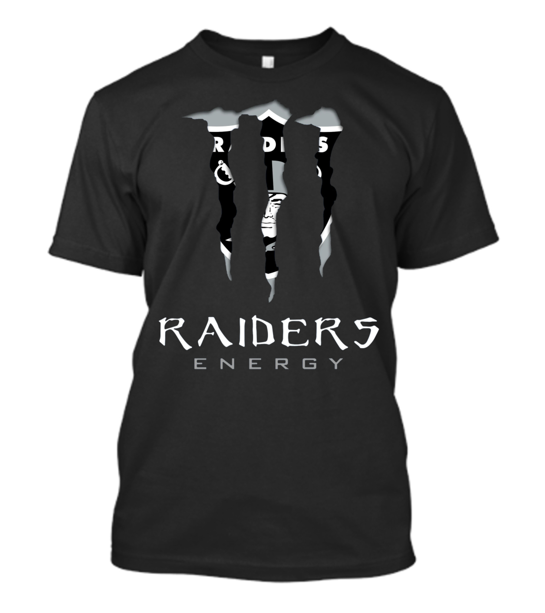 Monster Raiders Energy Logo Visual Mashup T-Shirt