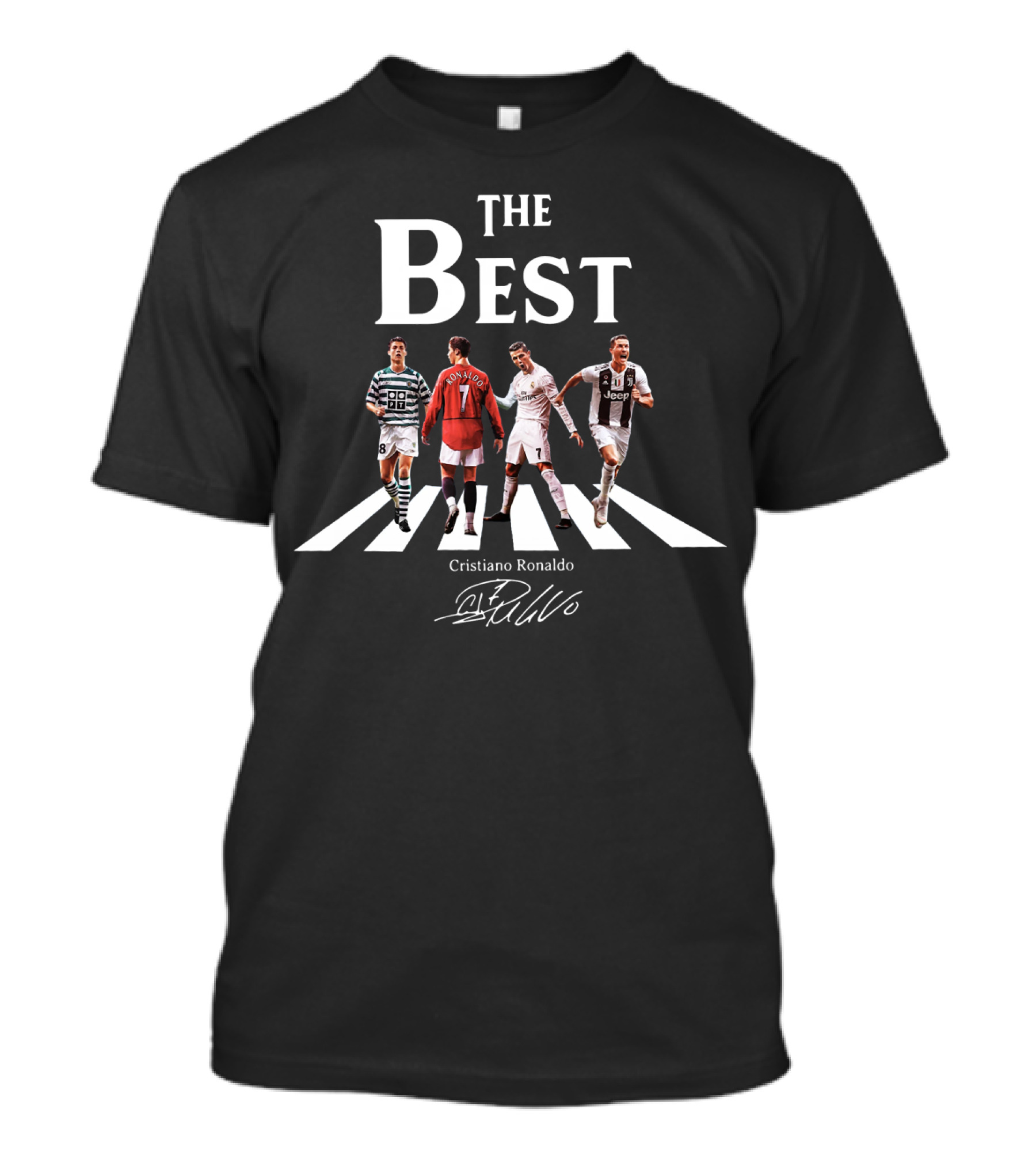 The Best Cristiano Ronaldo Signature Cr7 Legendary Football Moments Crosswalk T-Shirt