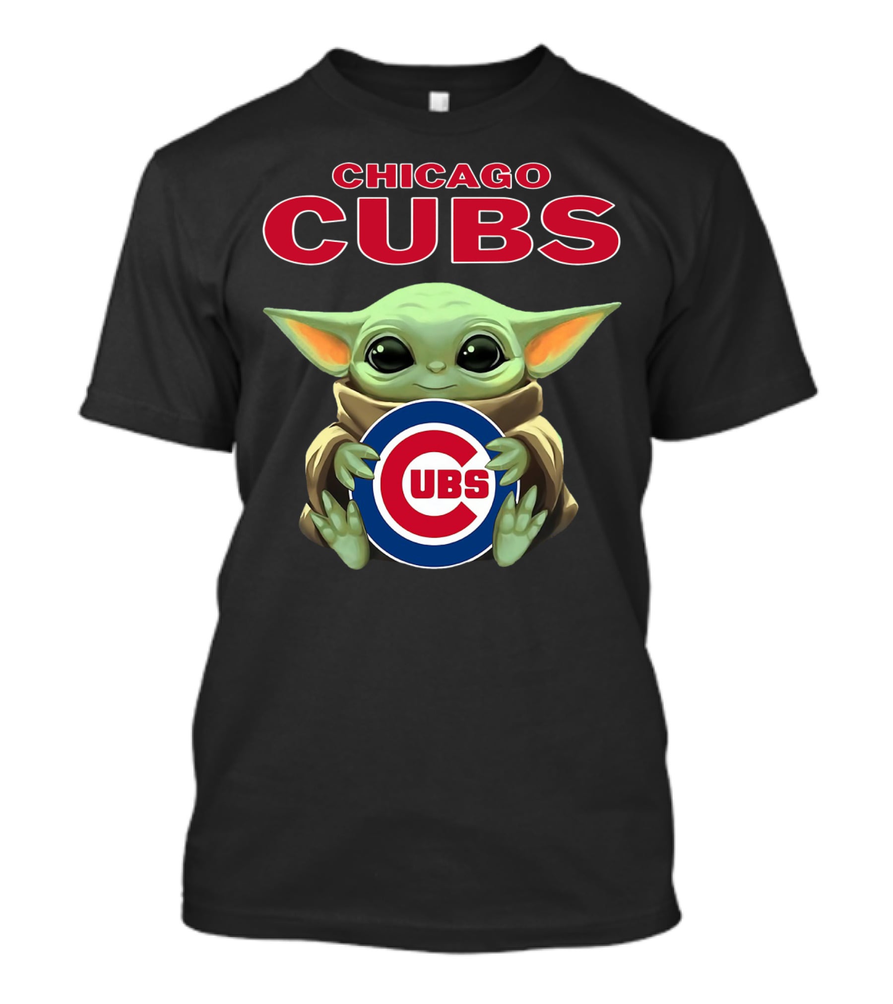 Baby Yoda Chicago Cubs Cubs Hug T-Shirt