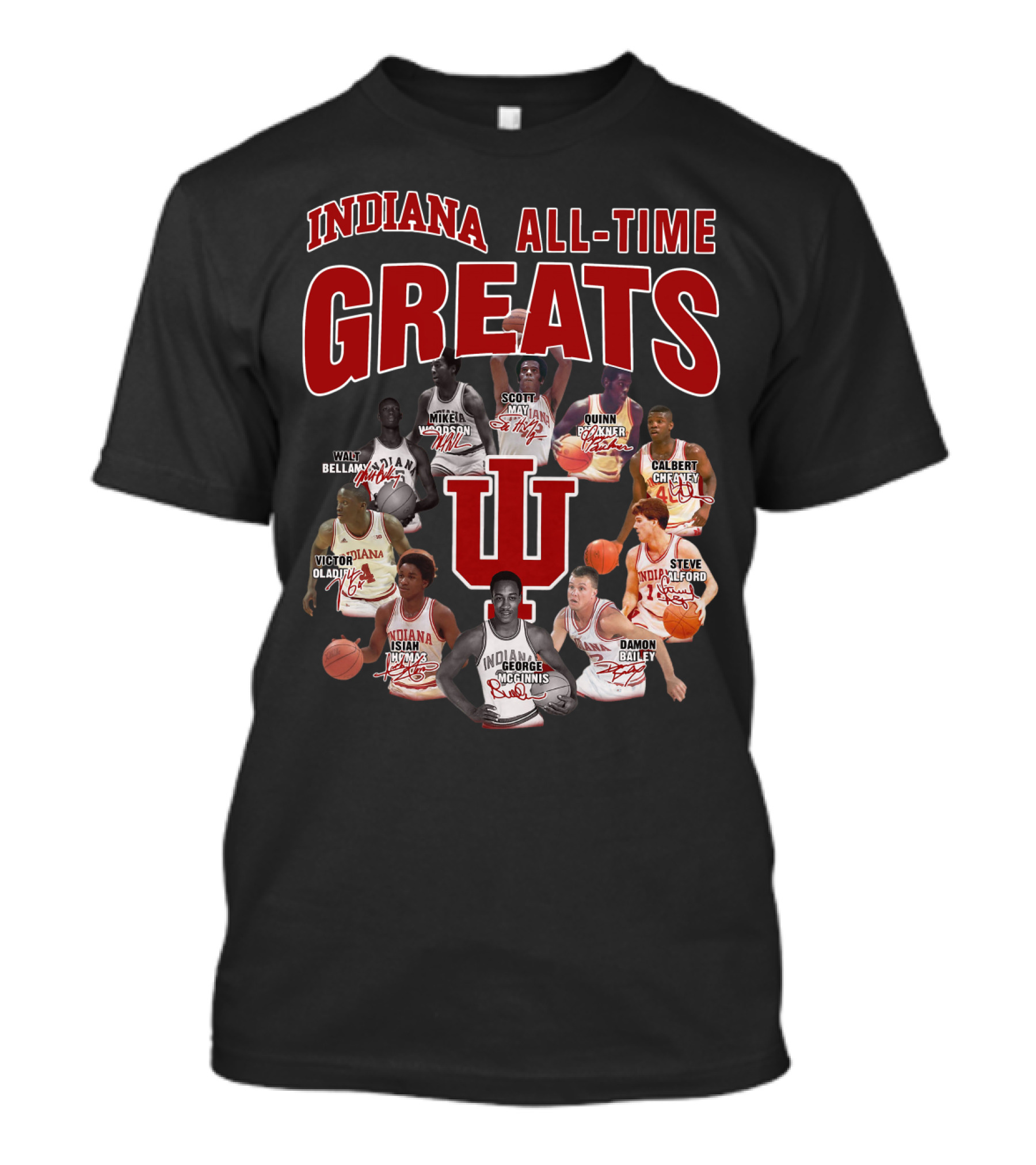 Indiana All-Time Greats IU Basketball Legends T-Shirt