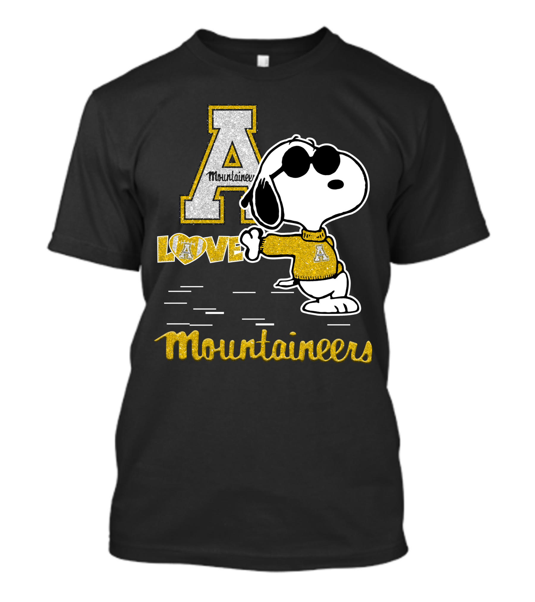 Snoopy A Mountaineers Love Appalachian State Mountaineers T-Shirt