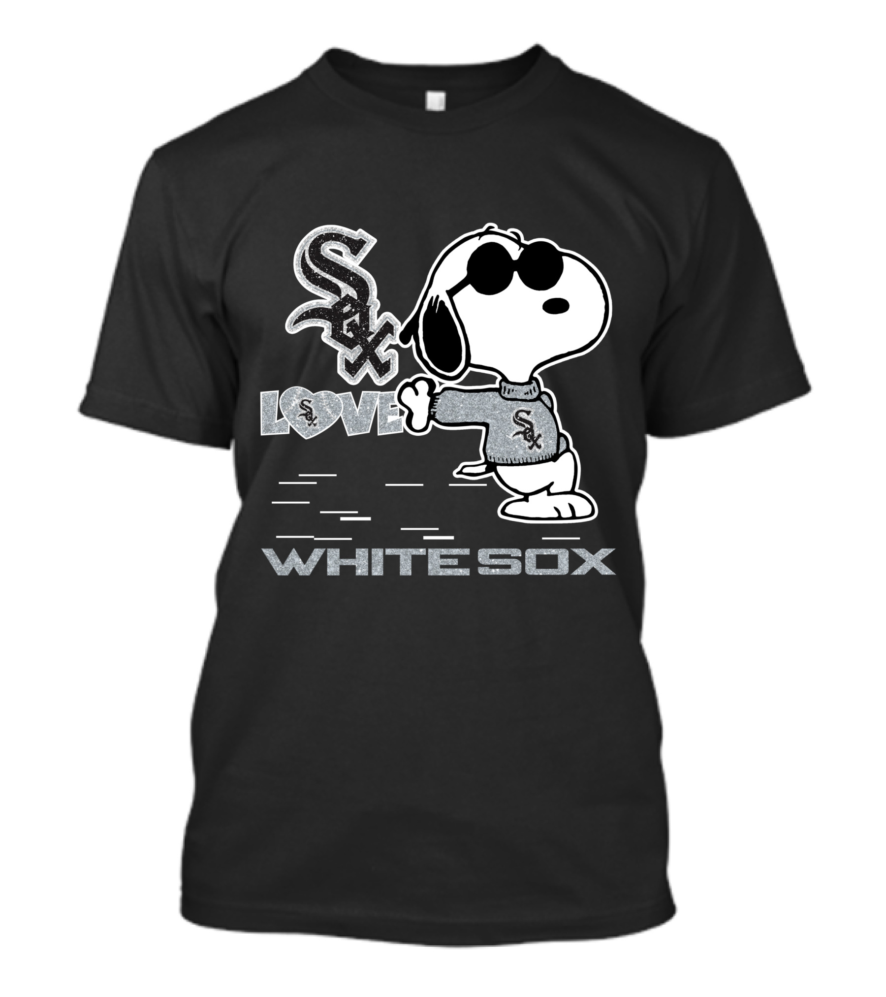 Snoopy Sox Love White Sox T-Shirt