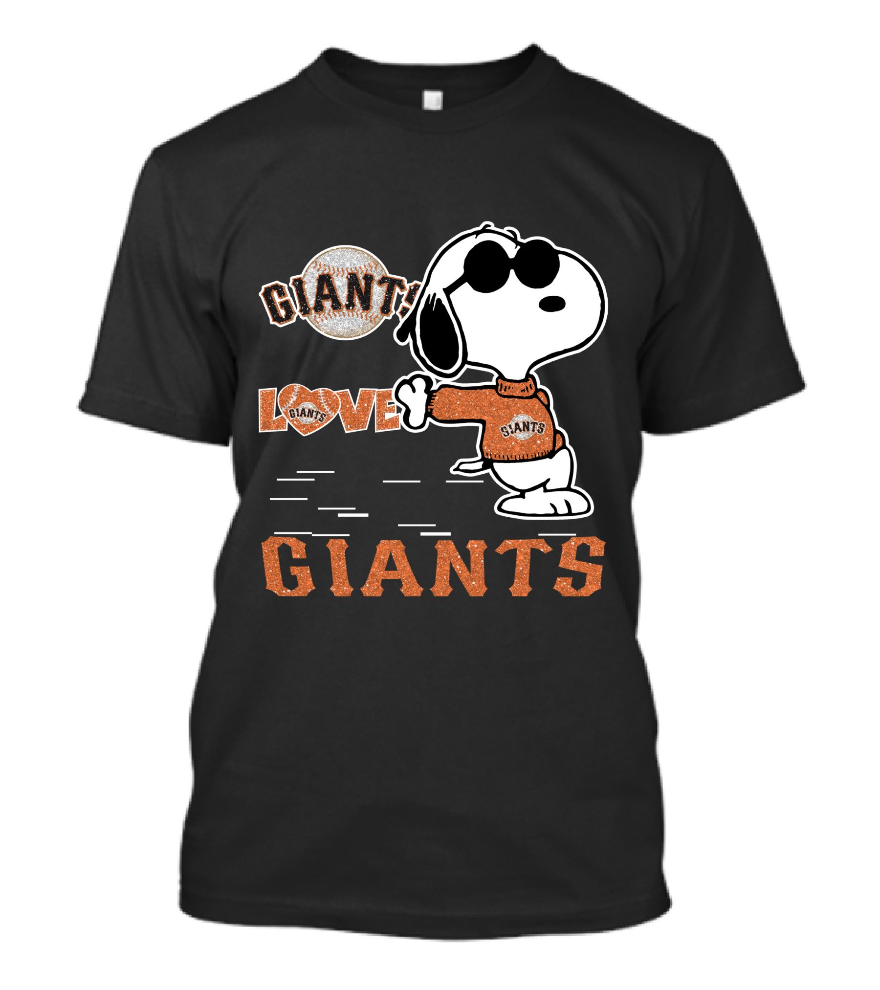 Snoopy Giants Love San Francisco Giants T-Shirt