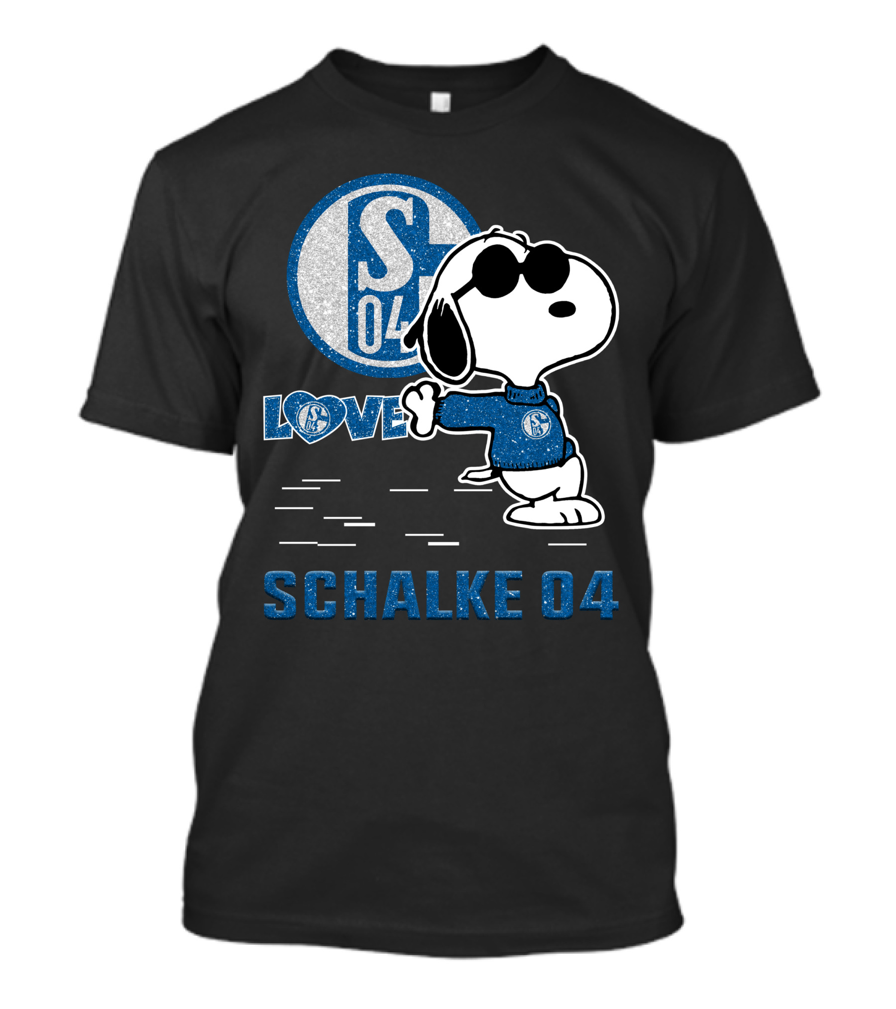 Snoopy Love Schalke 04 S04 Fan Collection T-Shirt