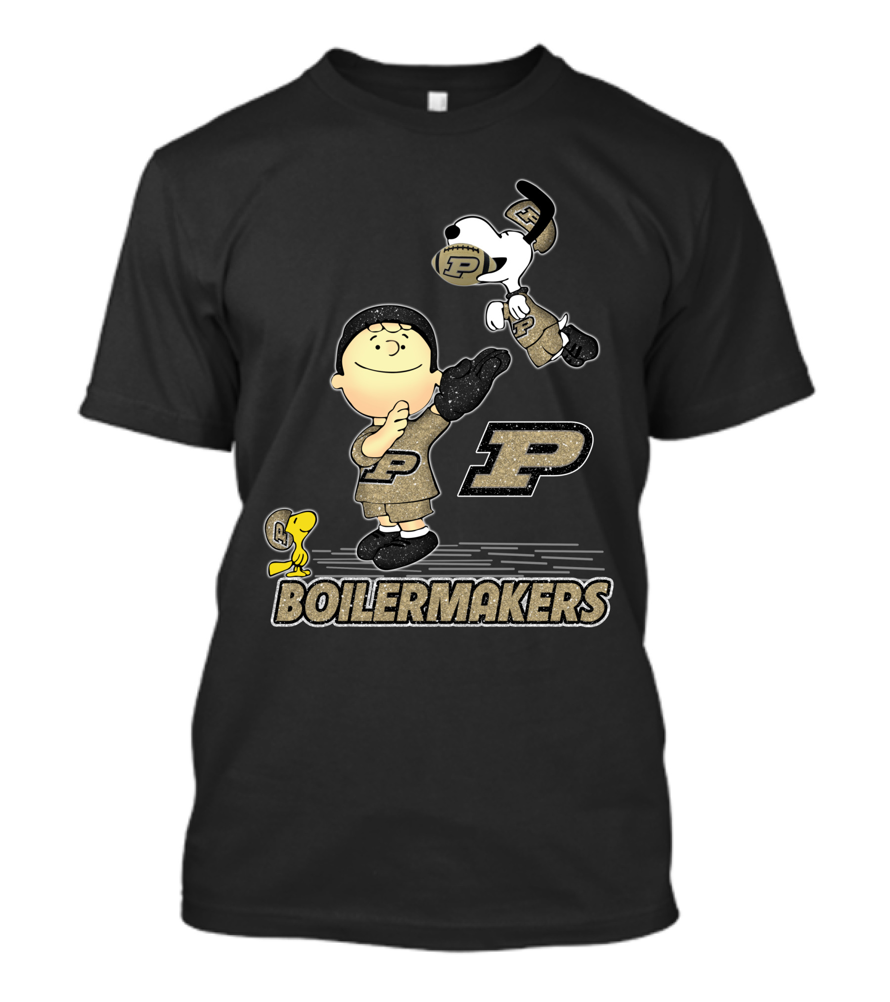 Snoopy And Friends Celebrate Purdue Boilermakers Football T-Shirt