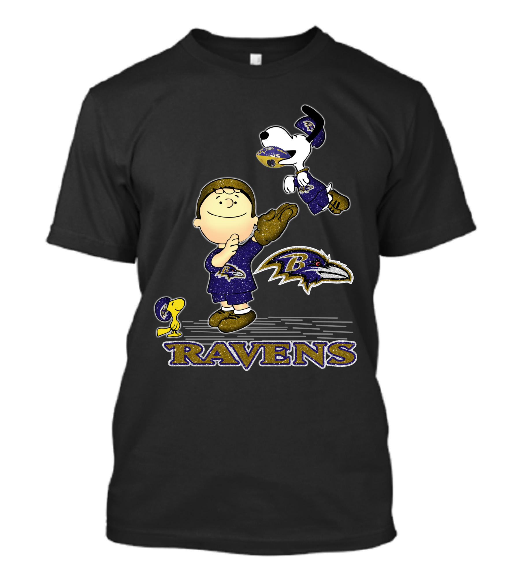Snoopy Baltimore Ravens Football Celebration Ravens T-Shirt