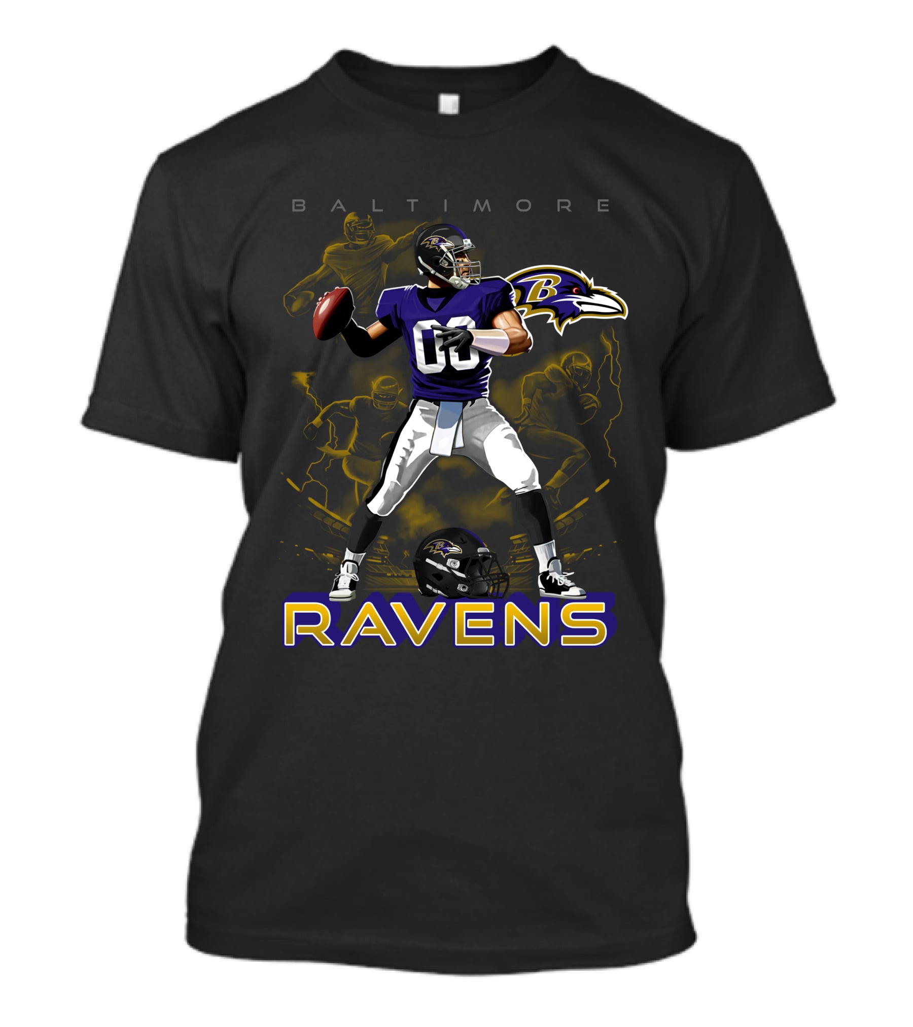 Baltimore Ravens Quarterback Football Ravens T-Shirt