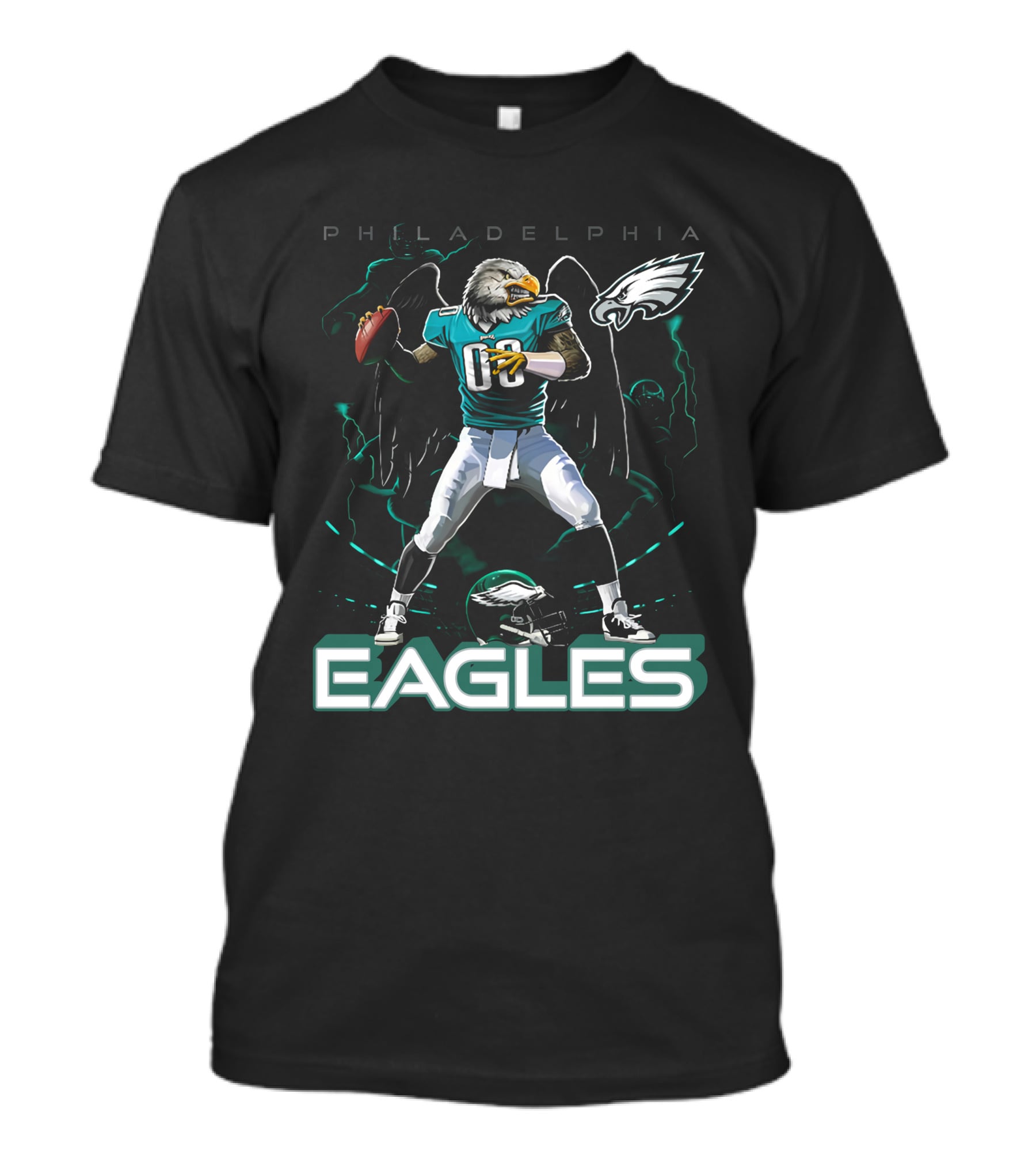 Philadelphia Eagles Football Eagle Mascot Quarterback T-Shirt