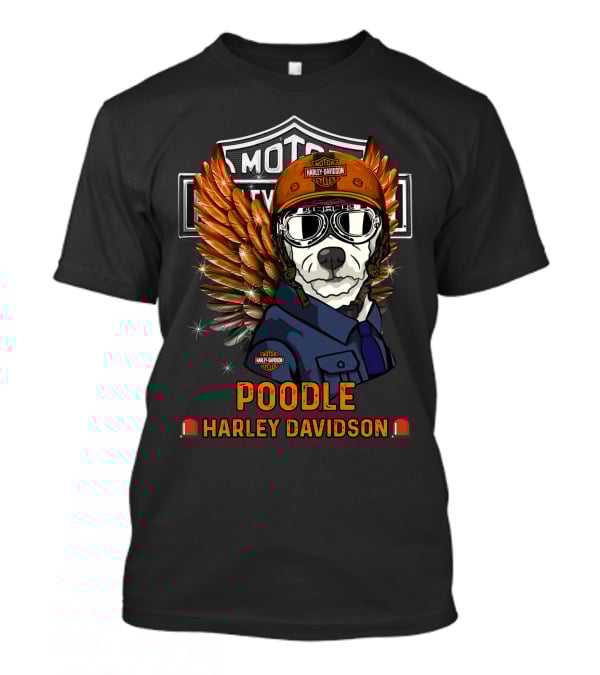 Poodle Harley Davidson Motor Cycles T-Shirt