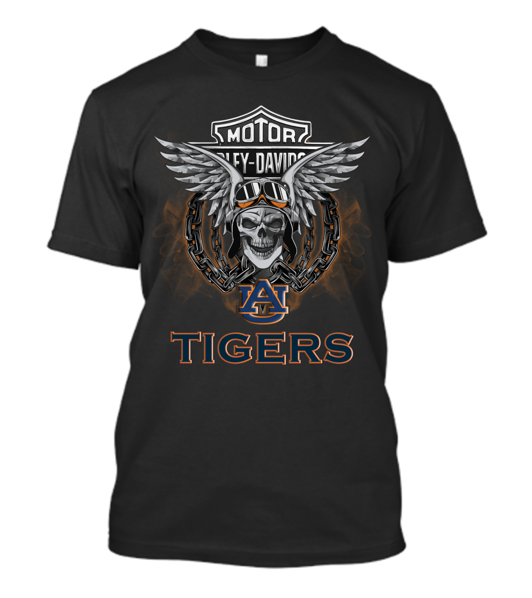 Motor Harley Davidson Auburn Tigers Ncaa Football Fans T-Shirt