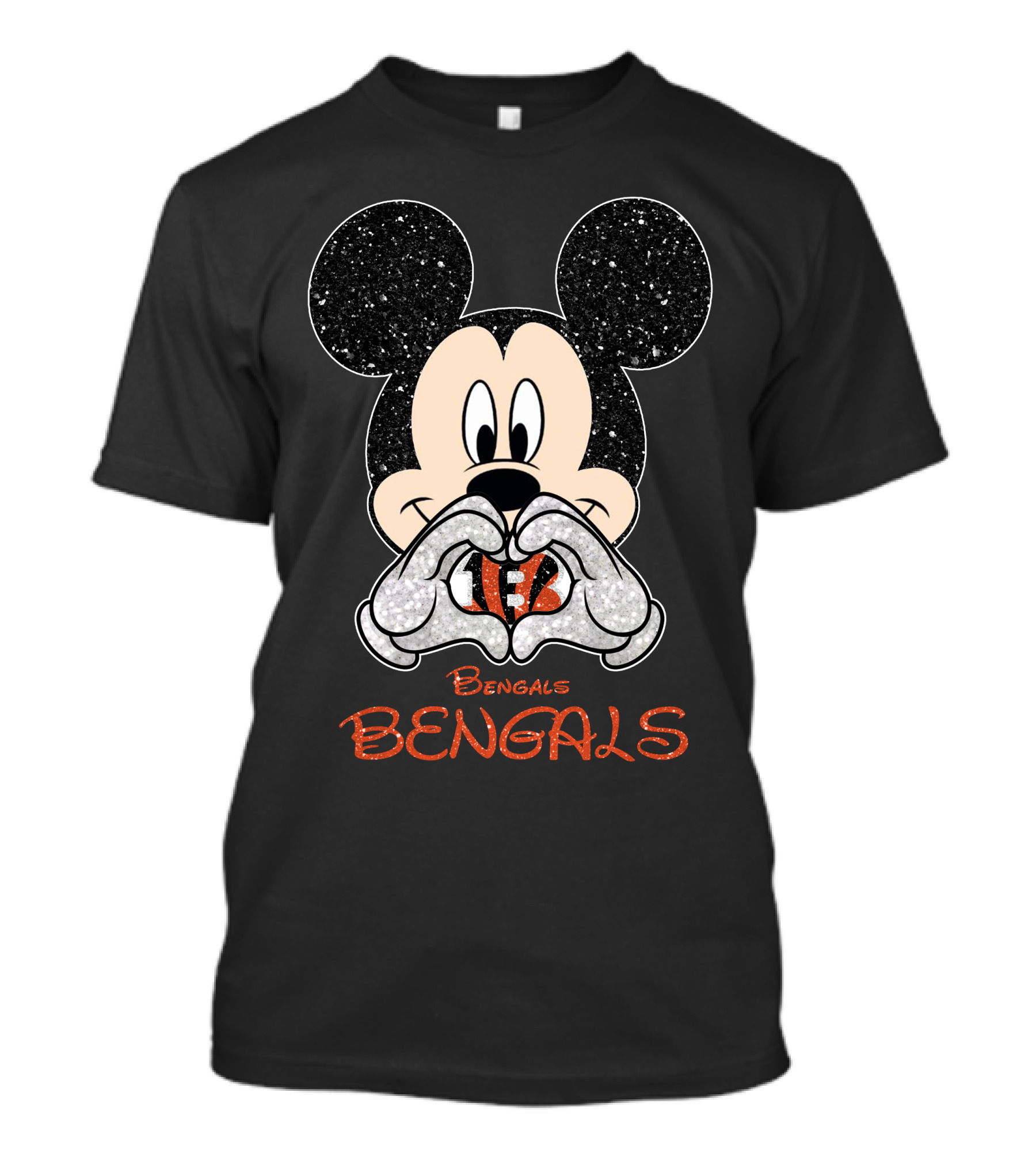 Mickey Bengals Love Cincinnati Bengals T-Shirt