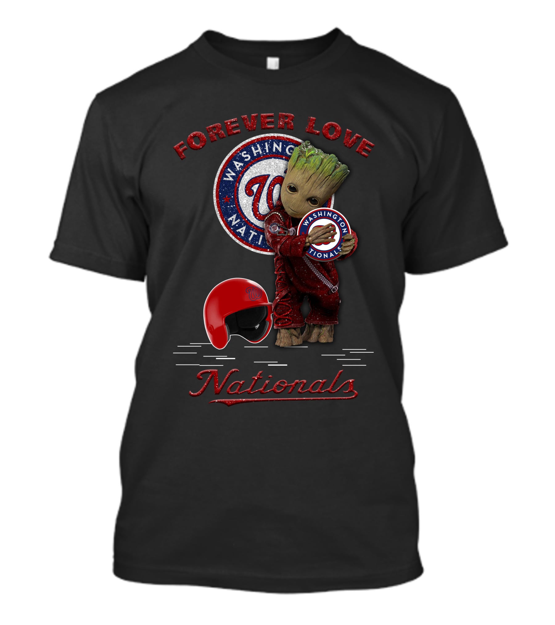 Forever Love Washington Nationals Groot MLB Fans T-Shirt