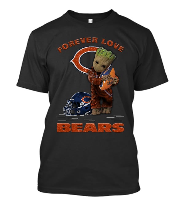 Forever Love Bears Groot Football Fan T-Shirt