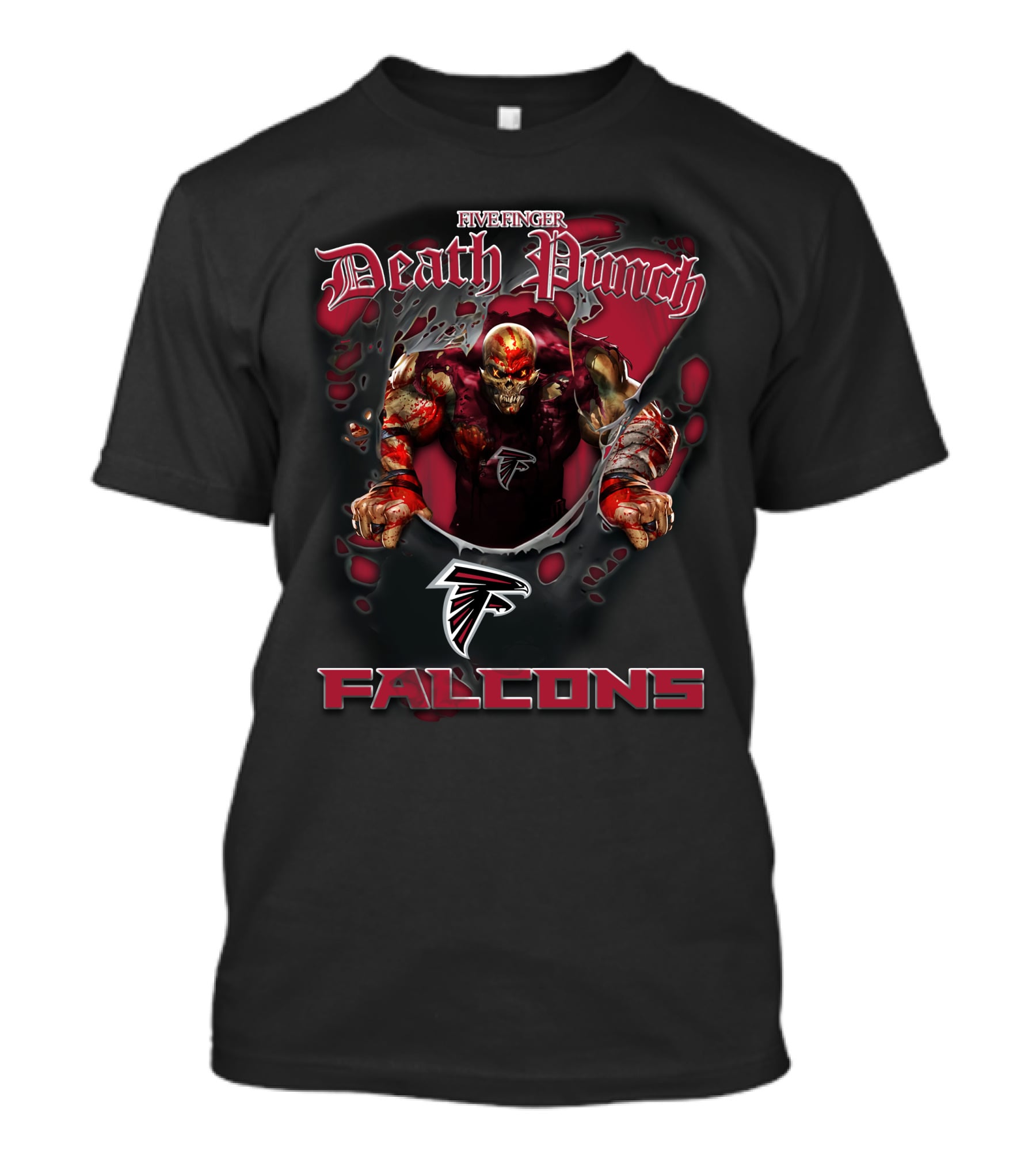 Five Finger Death Punch Atlanta Falcons Nfl Football Fans T-Shirt