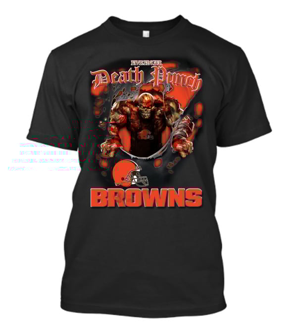Five Finger Death Punch Cleveland Browns Nfl Football Fans T-Shirt