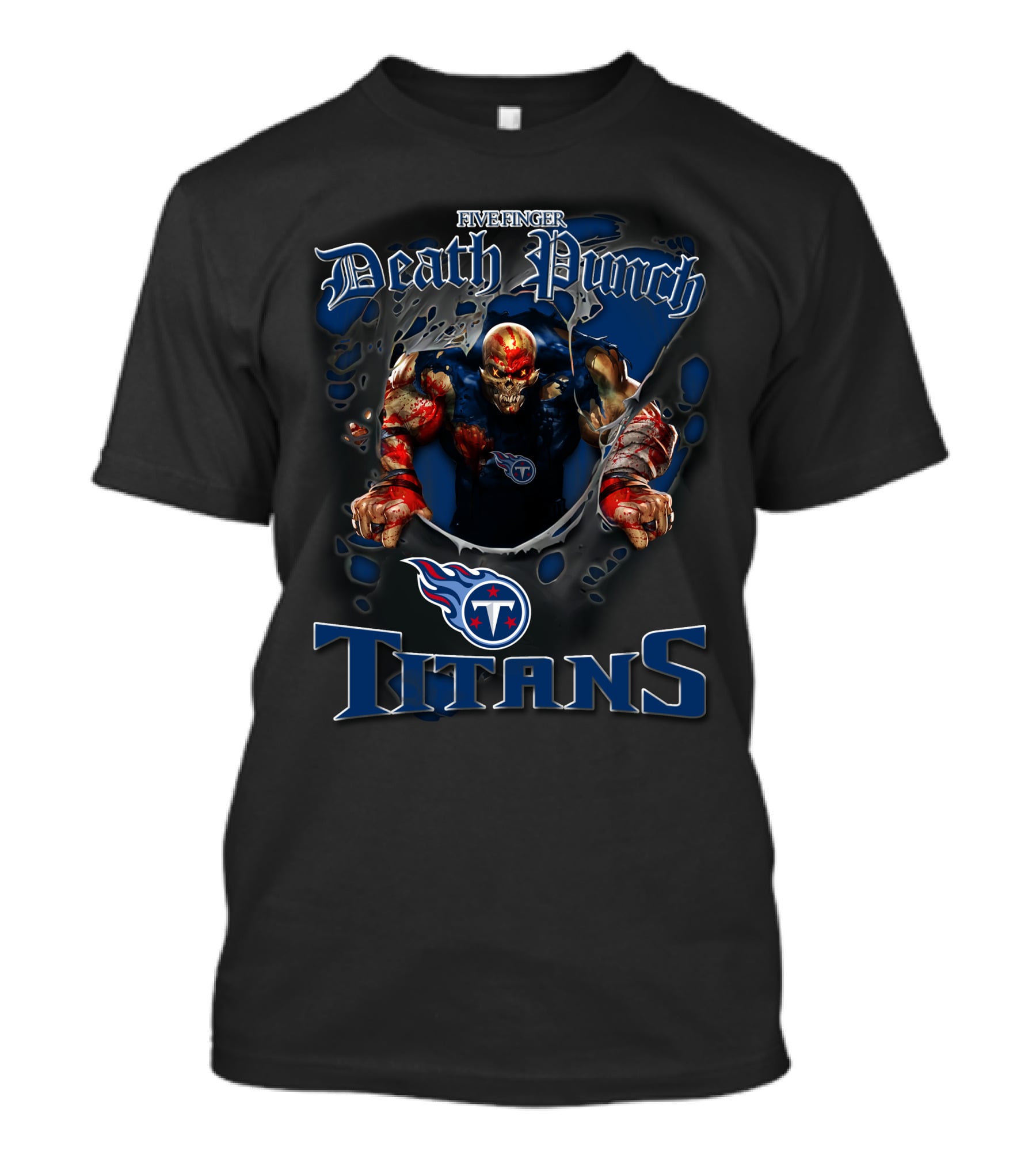 Five Finger Death Punch Tennessee Titans Nfl Football Fans T-Shirt