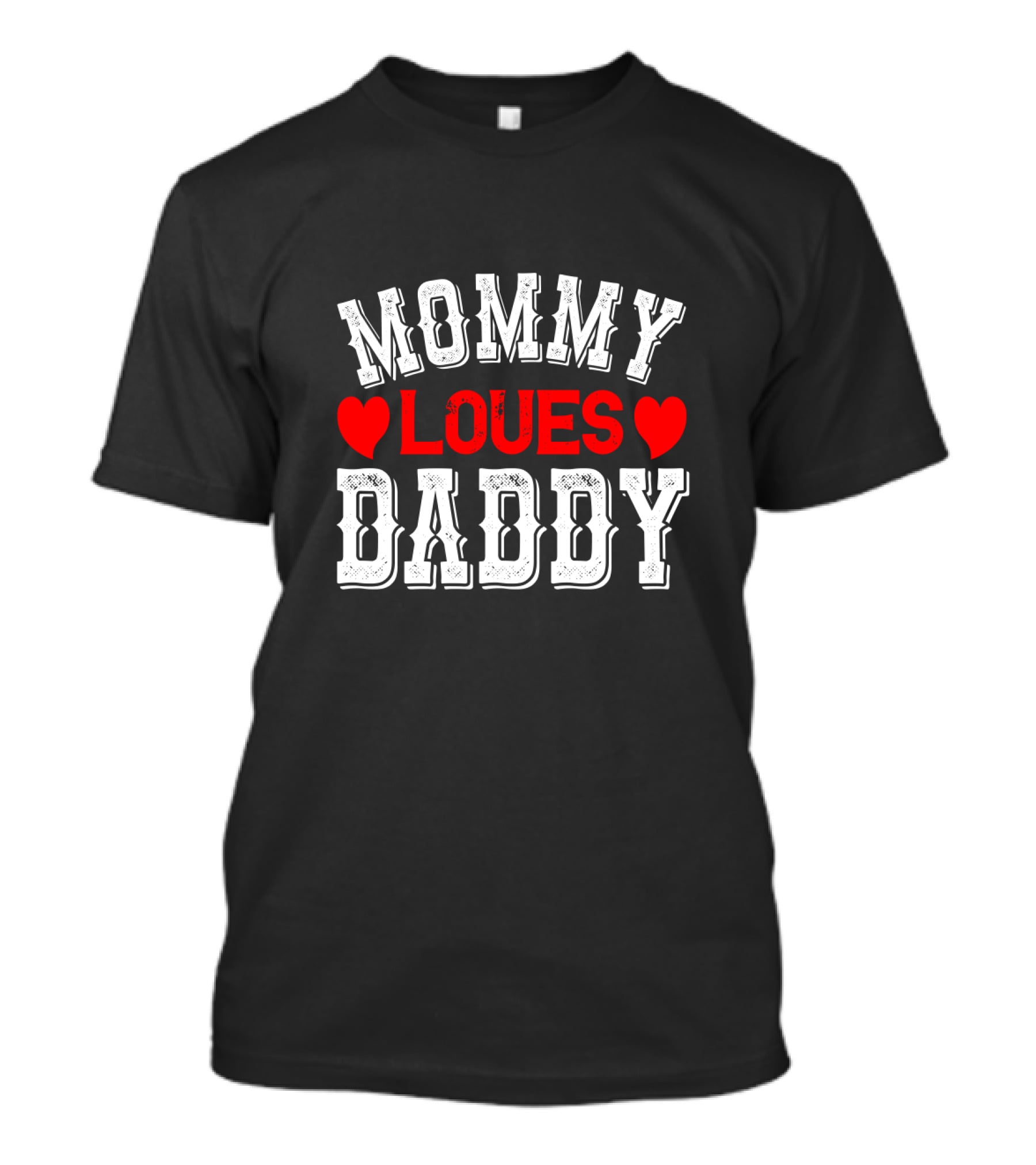 MOMMY LOVES DADDY Hearts T-Shirt