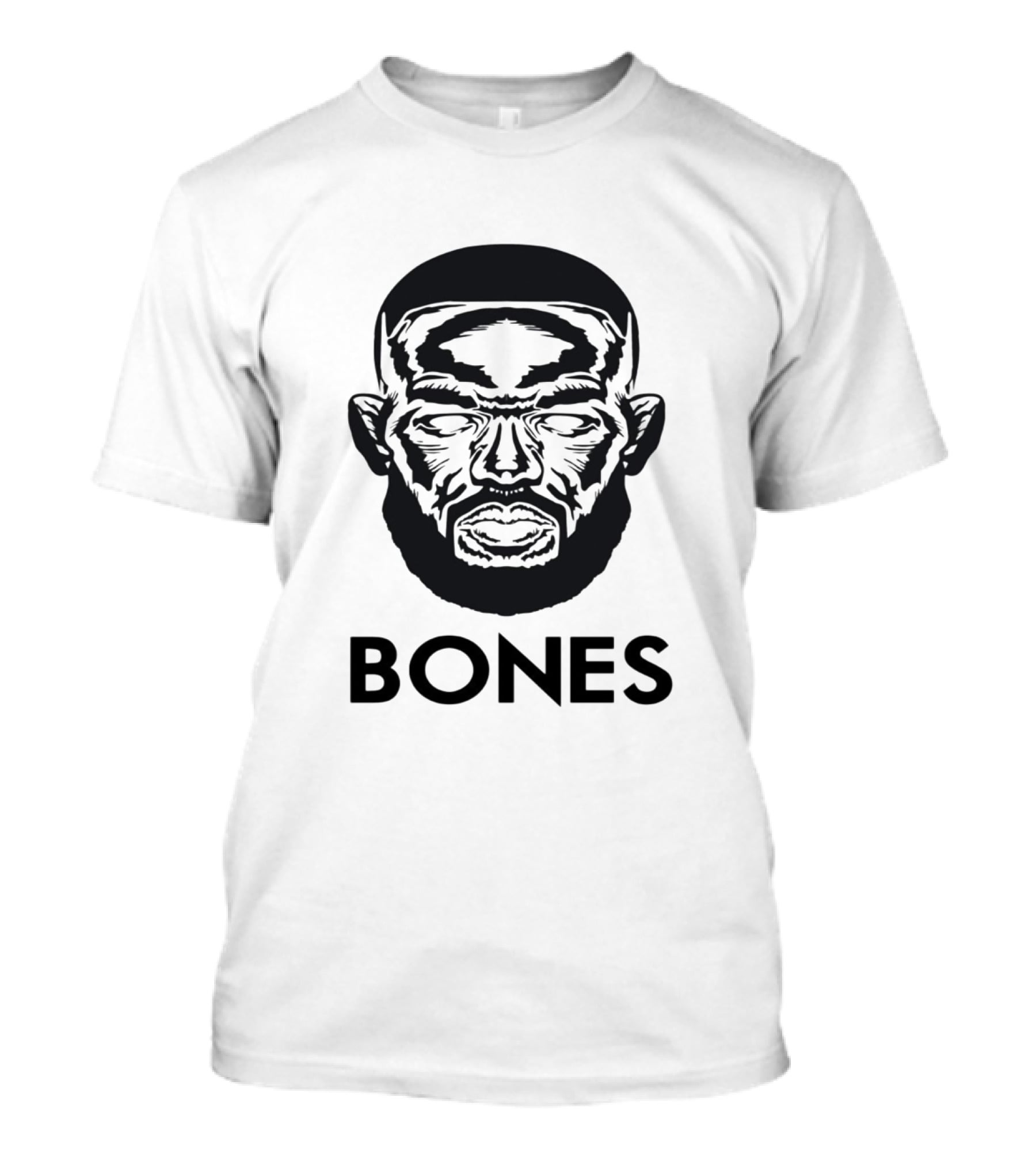 Bones Face Illustration Cool Man Jon Bones Jones T-Shirt