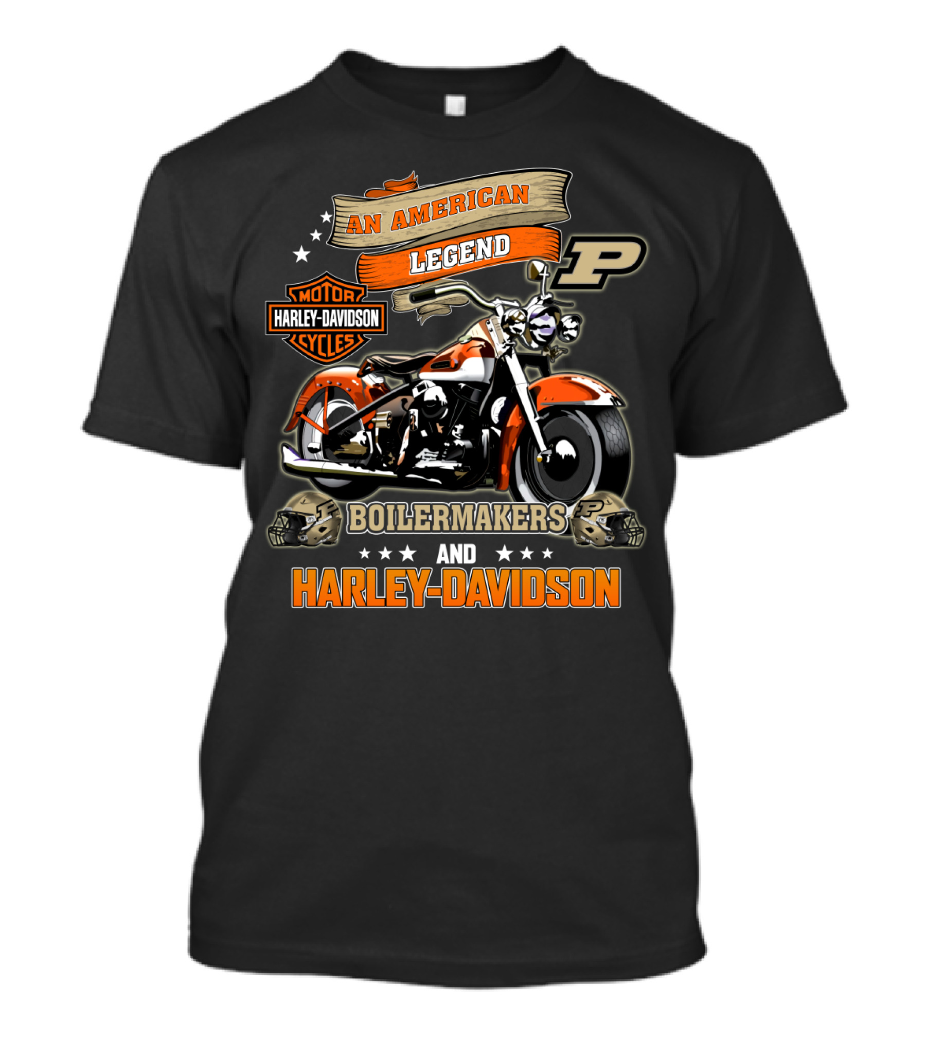 Purdue Boilermakers Harley Davidson An American Legend T-Shirt