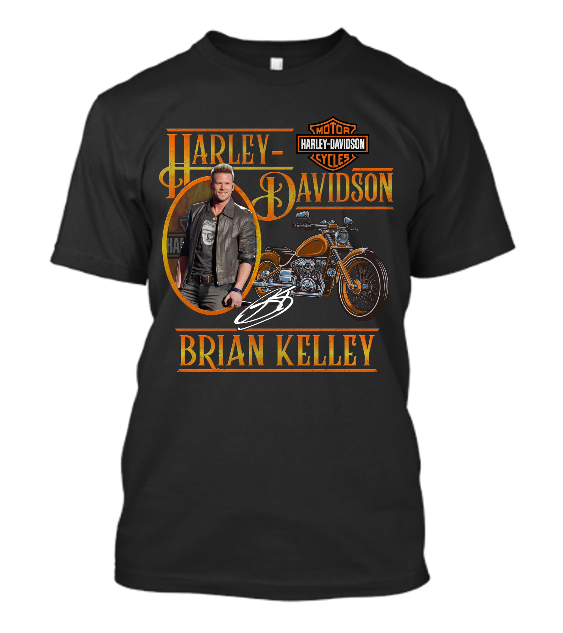 Brian Kelley Harley Davidson Motor Cycles T-Shirt