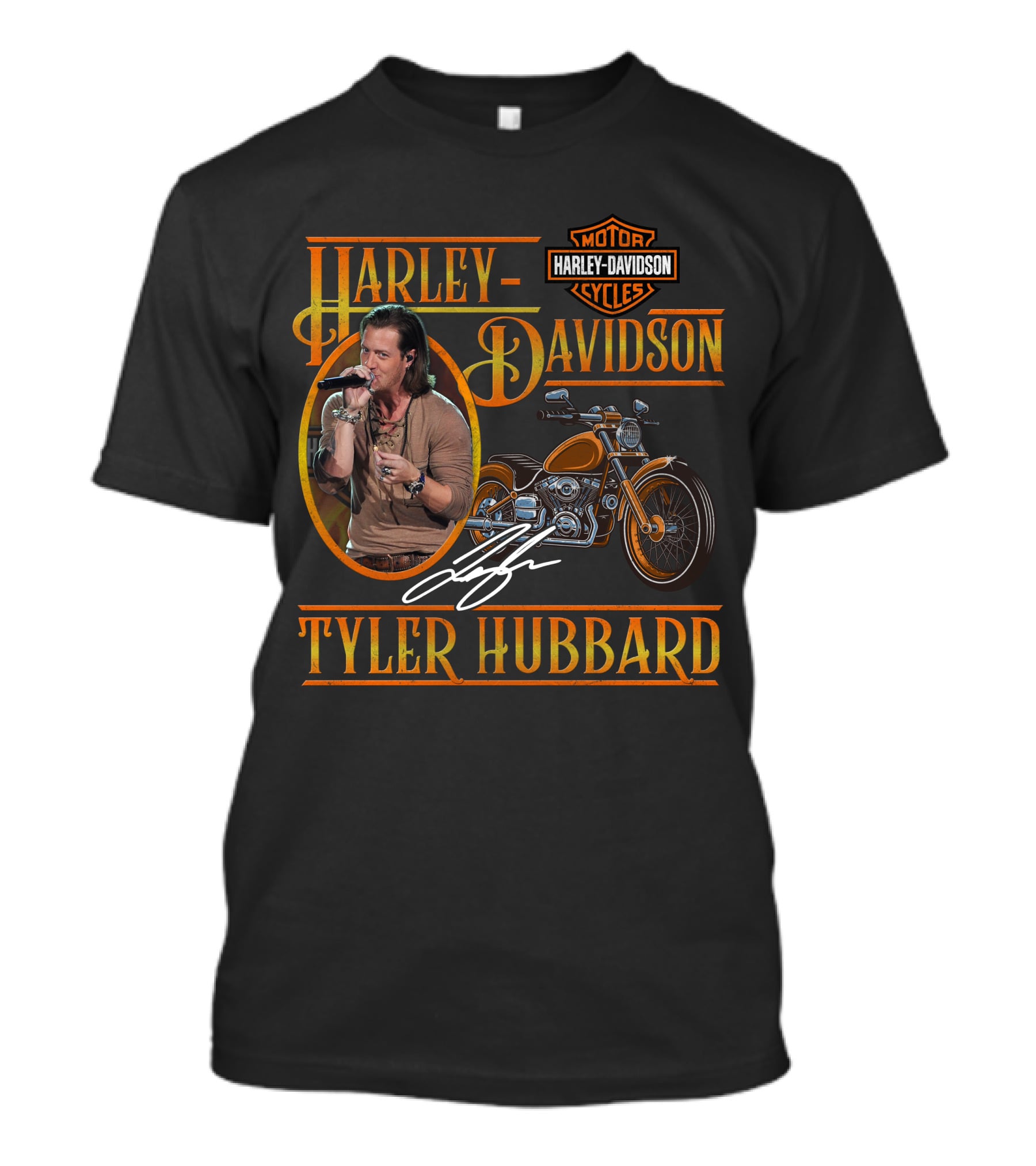 Harley Davidson Tyler Hubbard Motorcycles T-Shirt