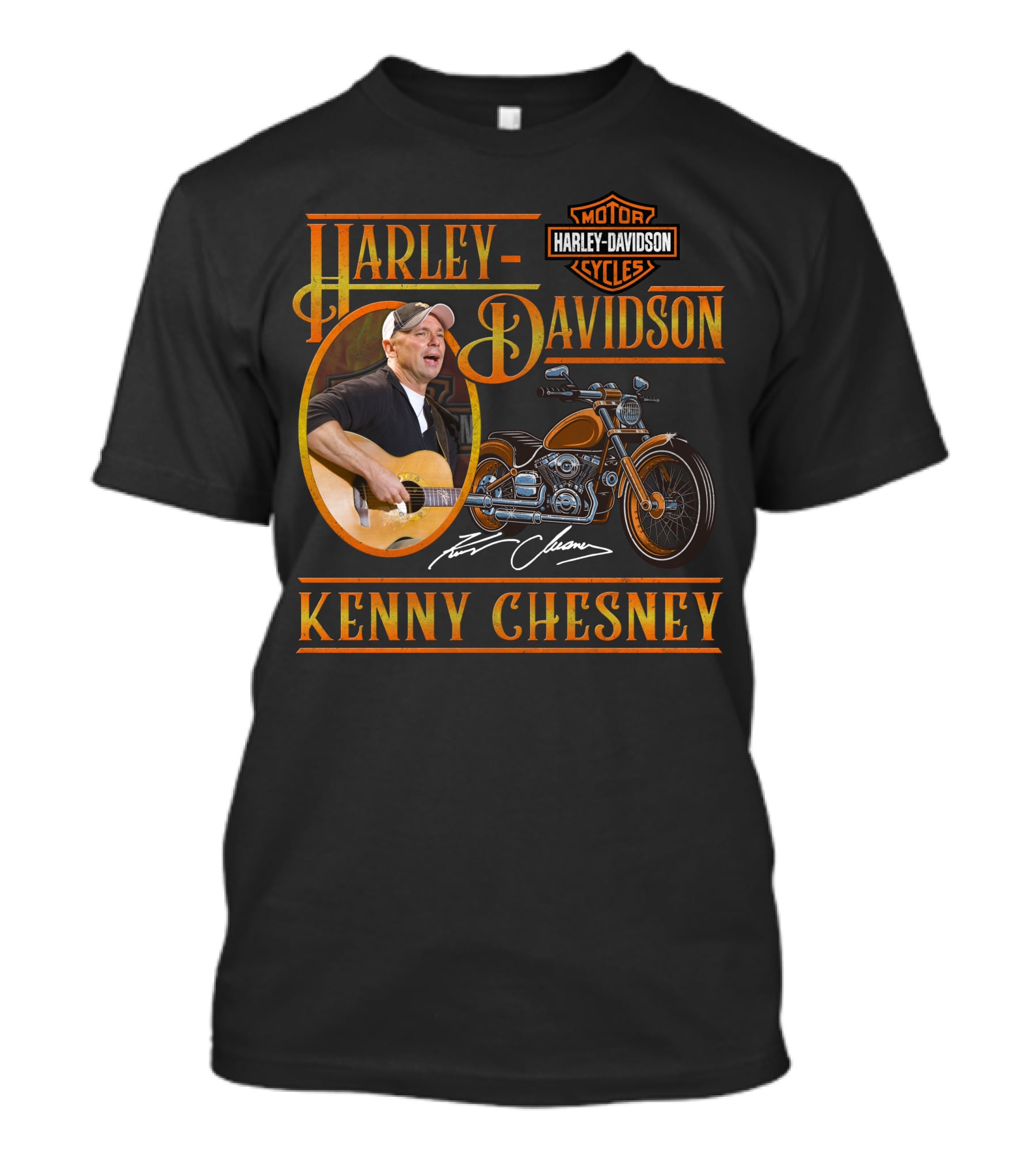 Kenny Chesney Harley Davidson Motor Cycles T-Shirt