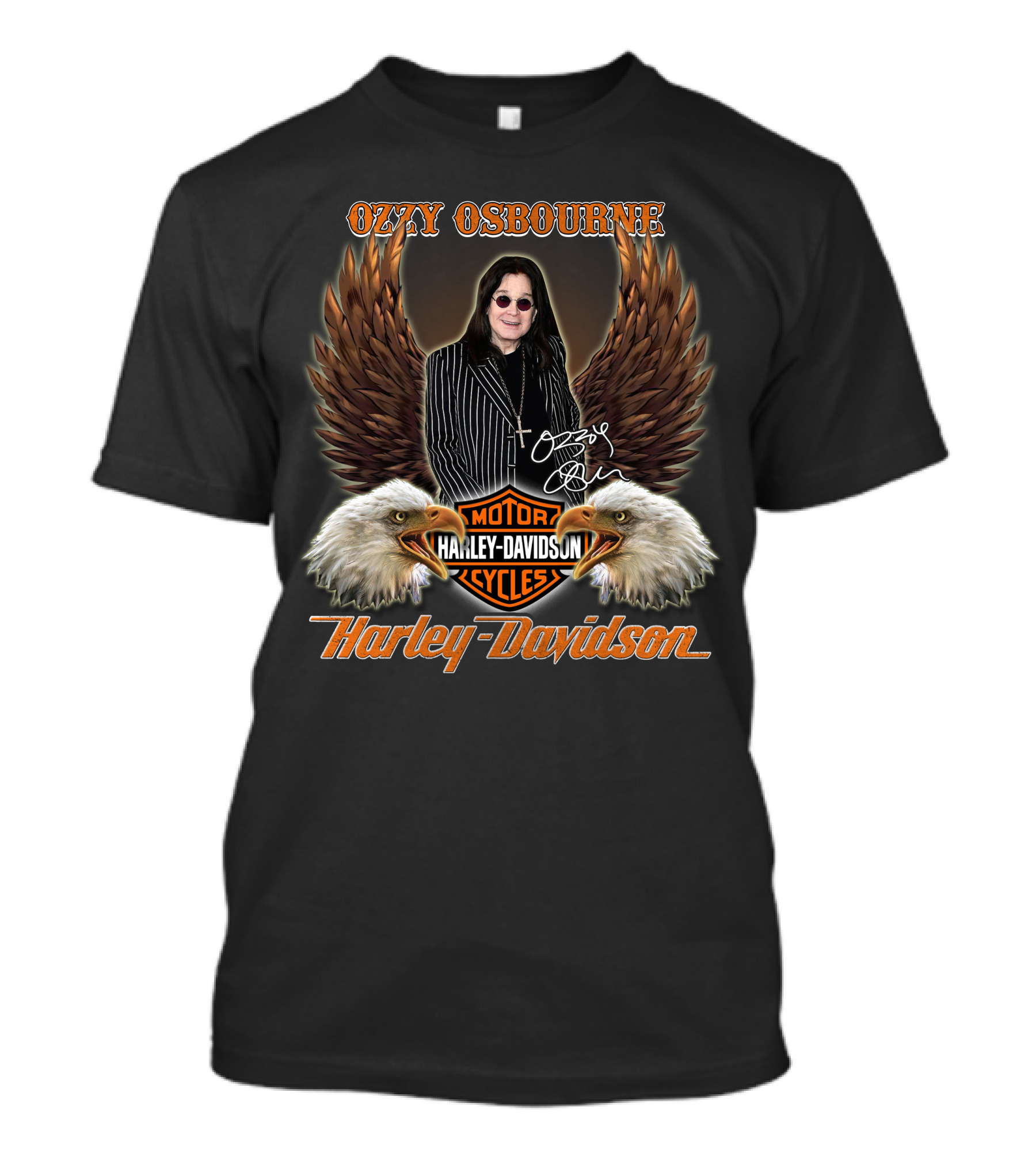 Ozzy Osbourne Harley Davidson Motor Cycles T-Shirt
