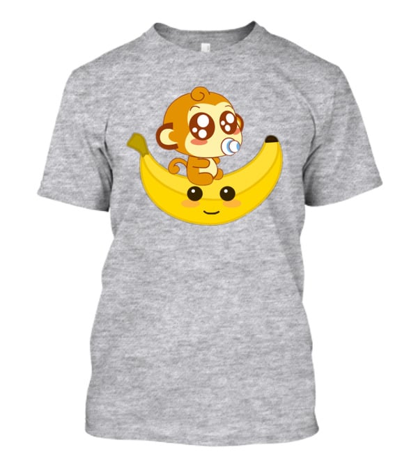 Monkey Baby Banana Kawaii T-Shirt