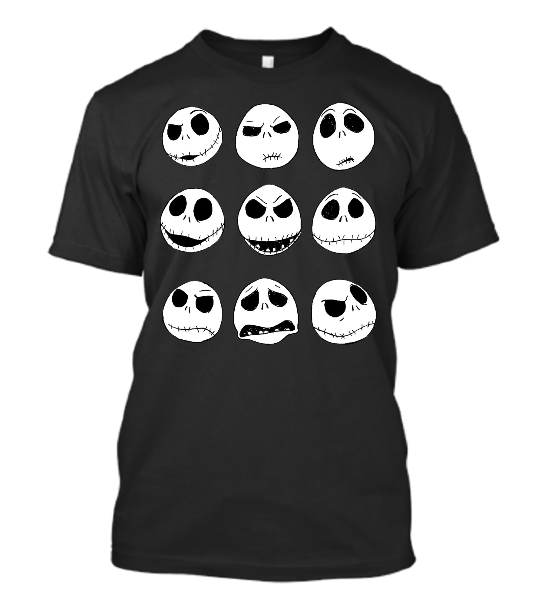 Jack Skellington Nine Expressions Faces T-Shirt