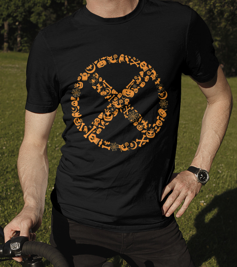 Marvel X Men Halloween Pumpkin Spiderweb Skull T-Shirt