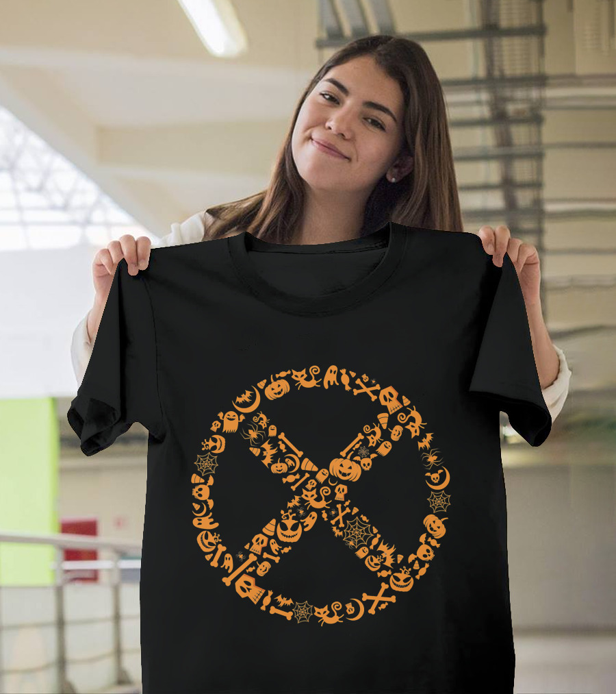 Marvel X Men Halloween Pumpkin Spiderweb Skull T-Shirt