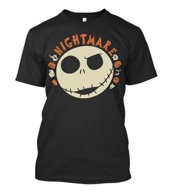 The Nightmare Before Christmas Jack Skellington Halloween Face T-Shirt