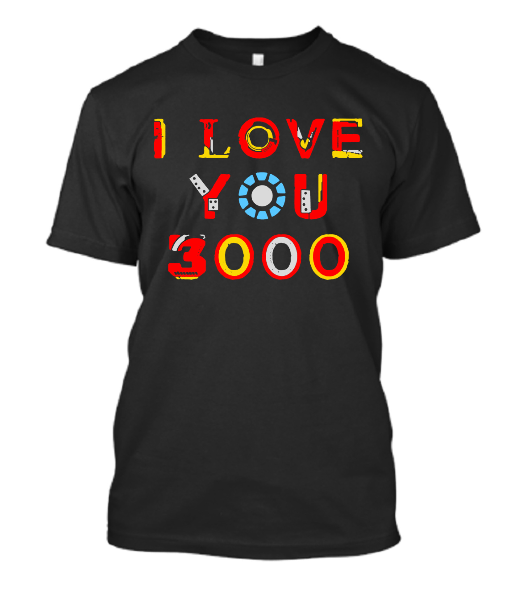 Iron Man Arc Reactor I Love You 3000 T-Shirt