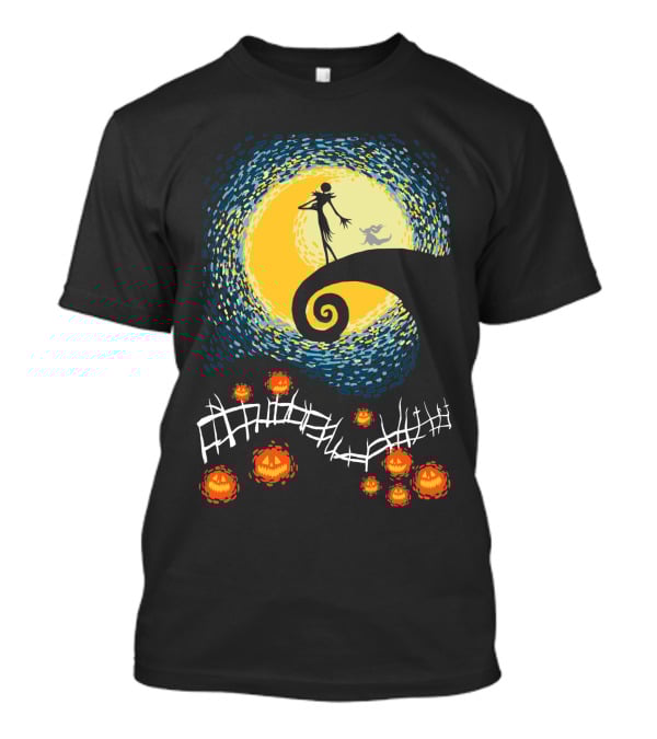 Starry Nightmare Before Christmas Van Gogh T-Shirt
