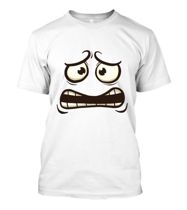 Cute Funny Ghost Monster Face Expression Halloween Costume Adults Kids T-Shirt