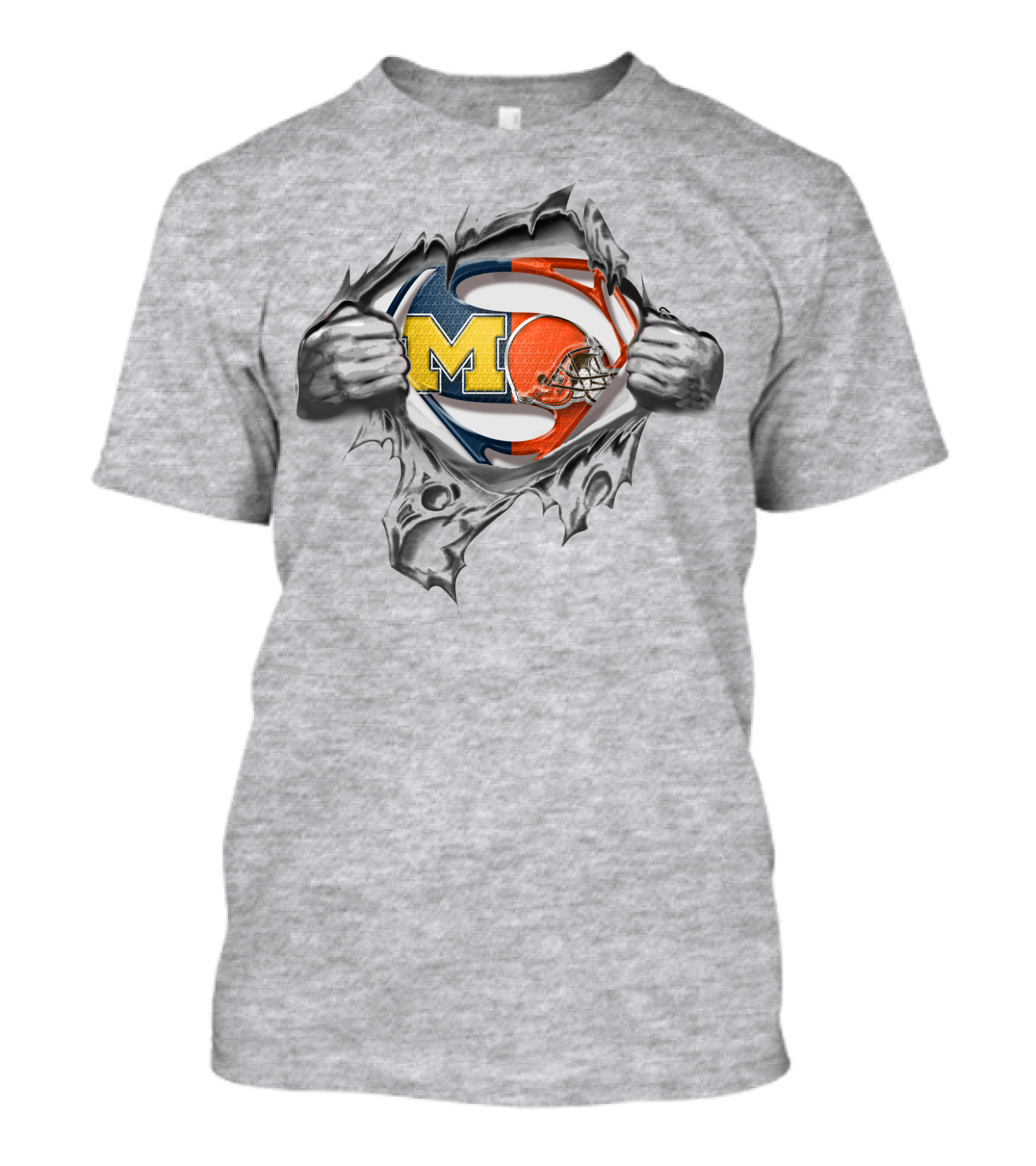 Wolverines Browns Football Superhero T-Shirt
