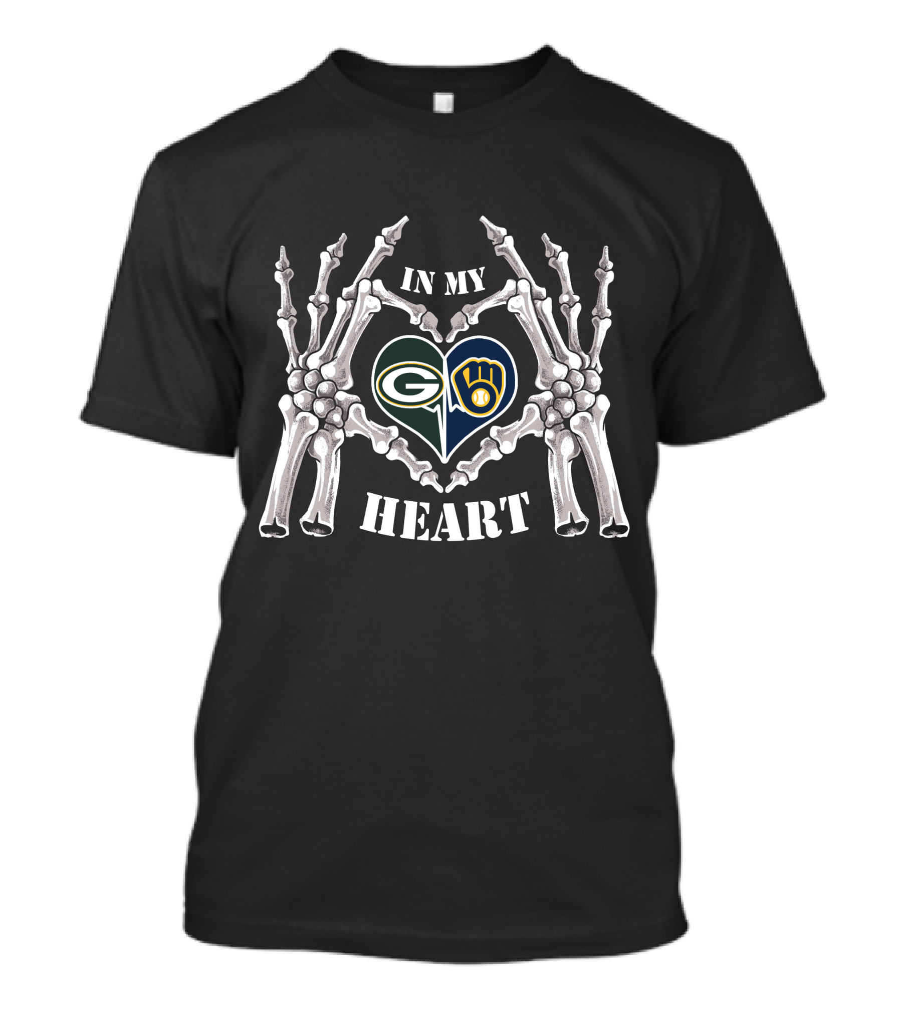 In My Heart Packers Brewers T-Shirt
