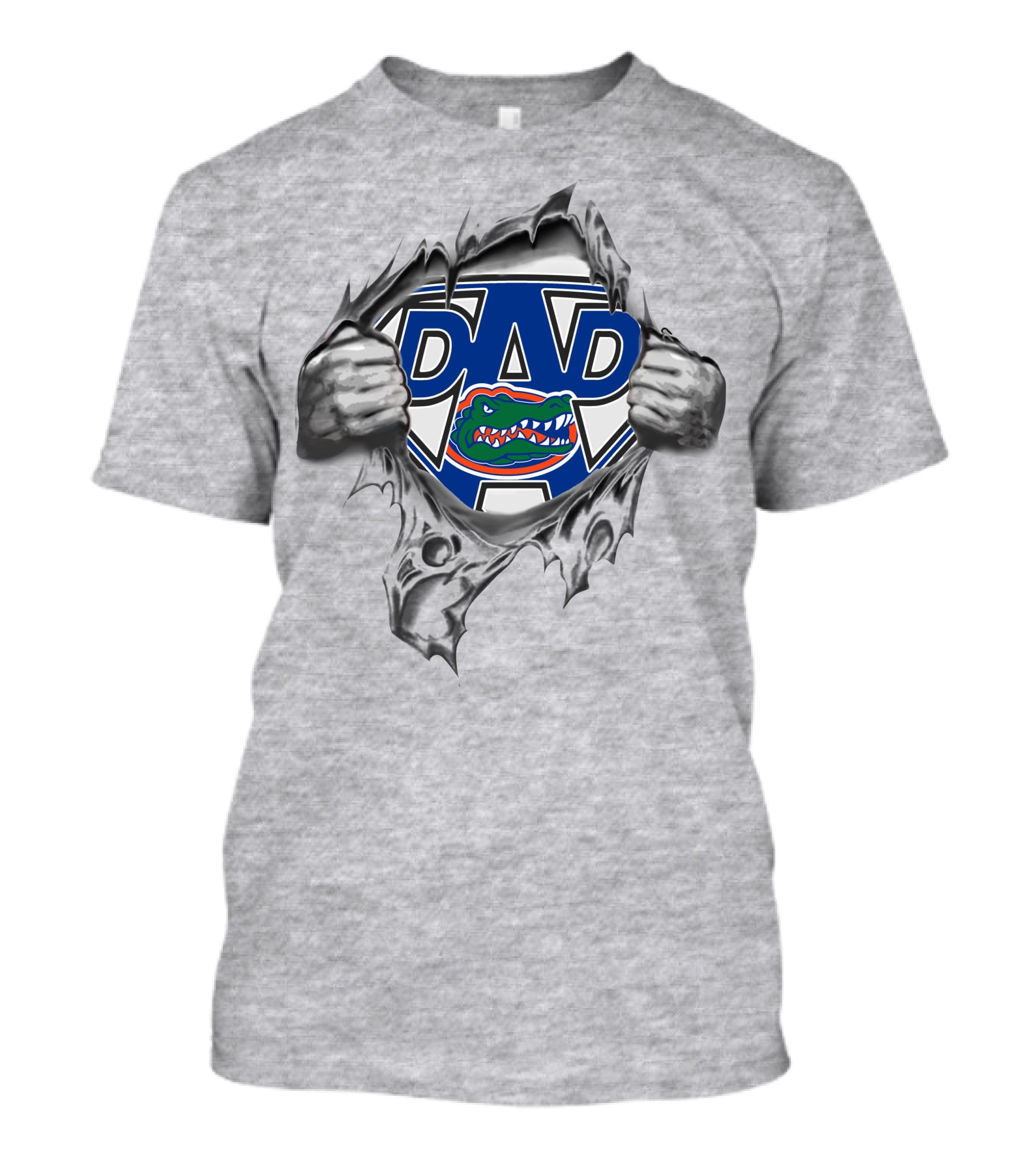 Gators Super Dad Ripped T-Shirt