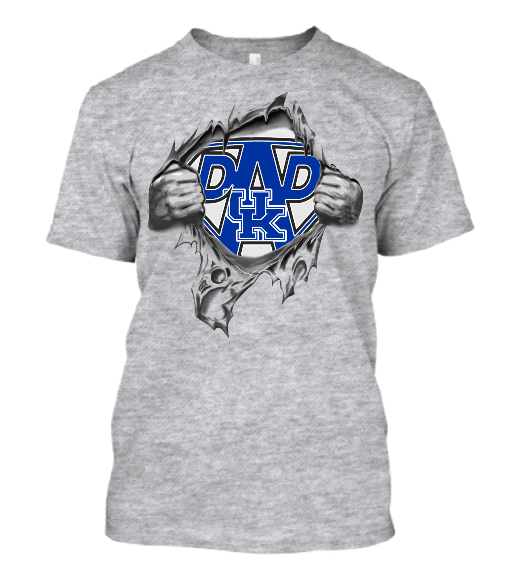 Kentucky Wildcats Dad Logo Superman Shield T-Shirt