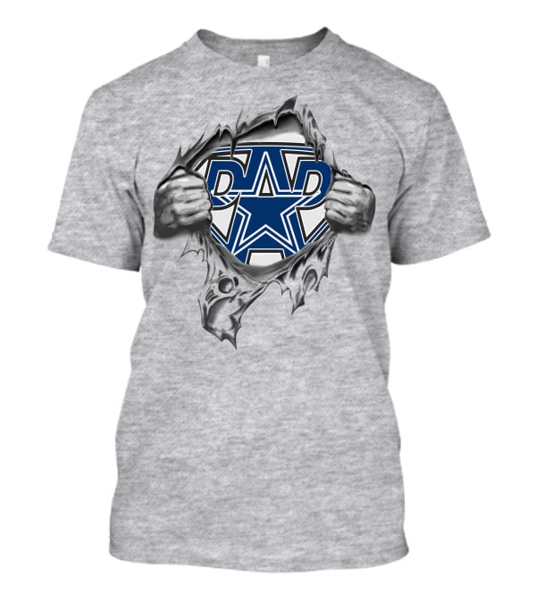 Dallas Cowboys Super Dad Star Logo Rip T-Shirt