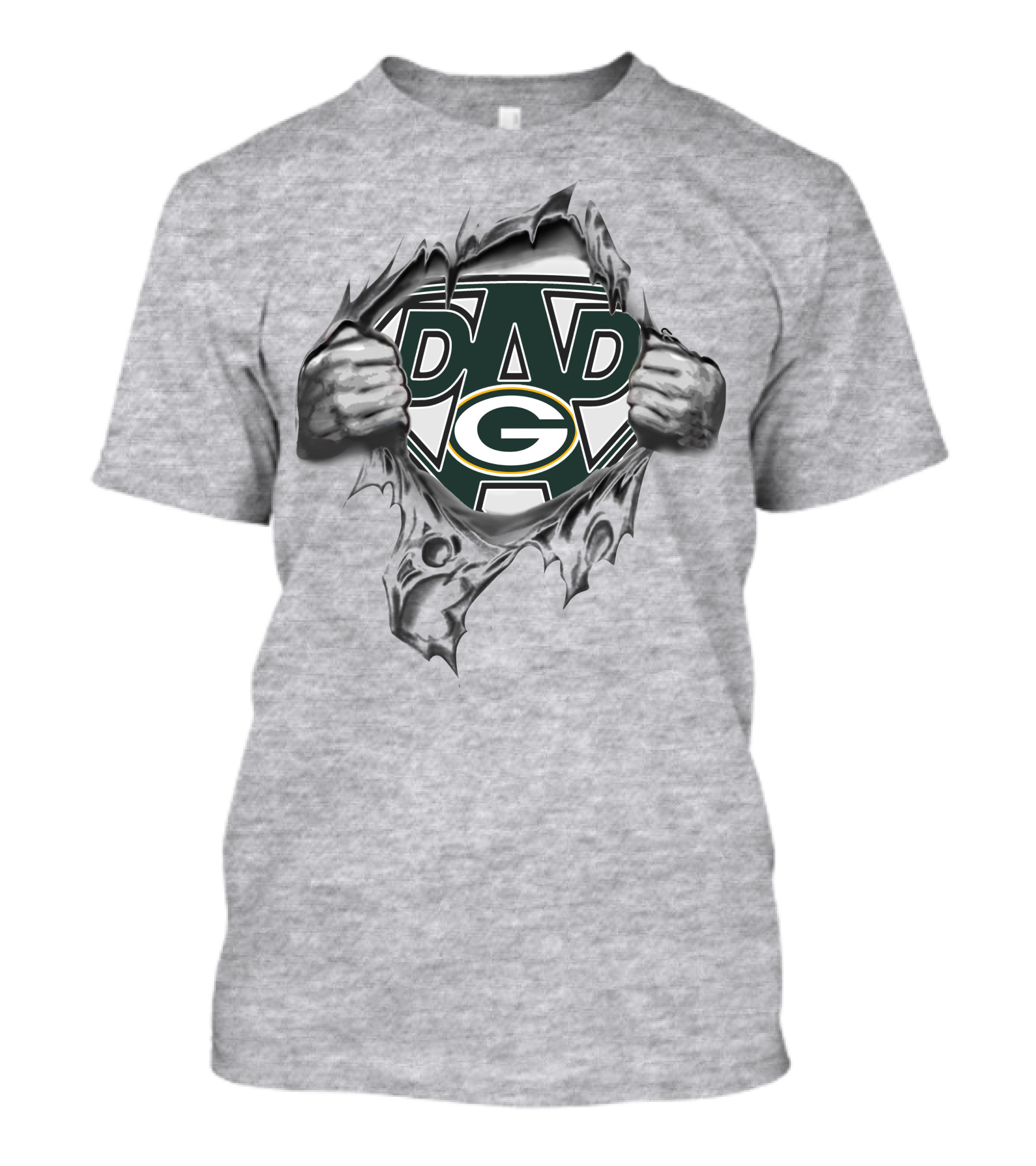 Super Dad Green Bay Packers Fan Gear T-Shirt