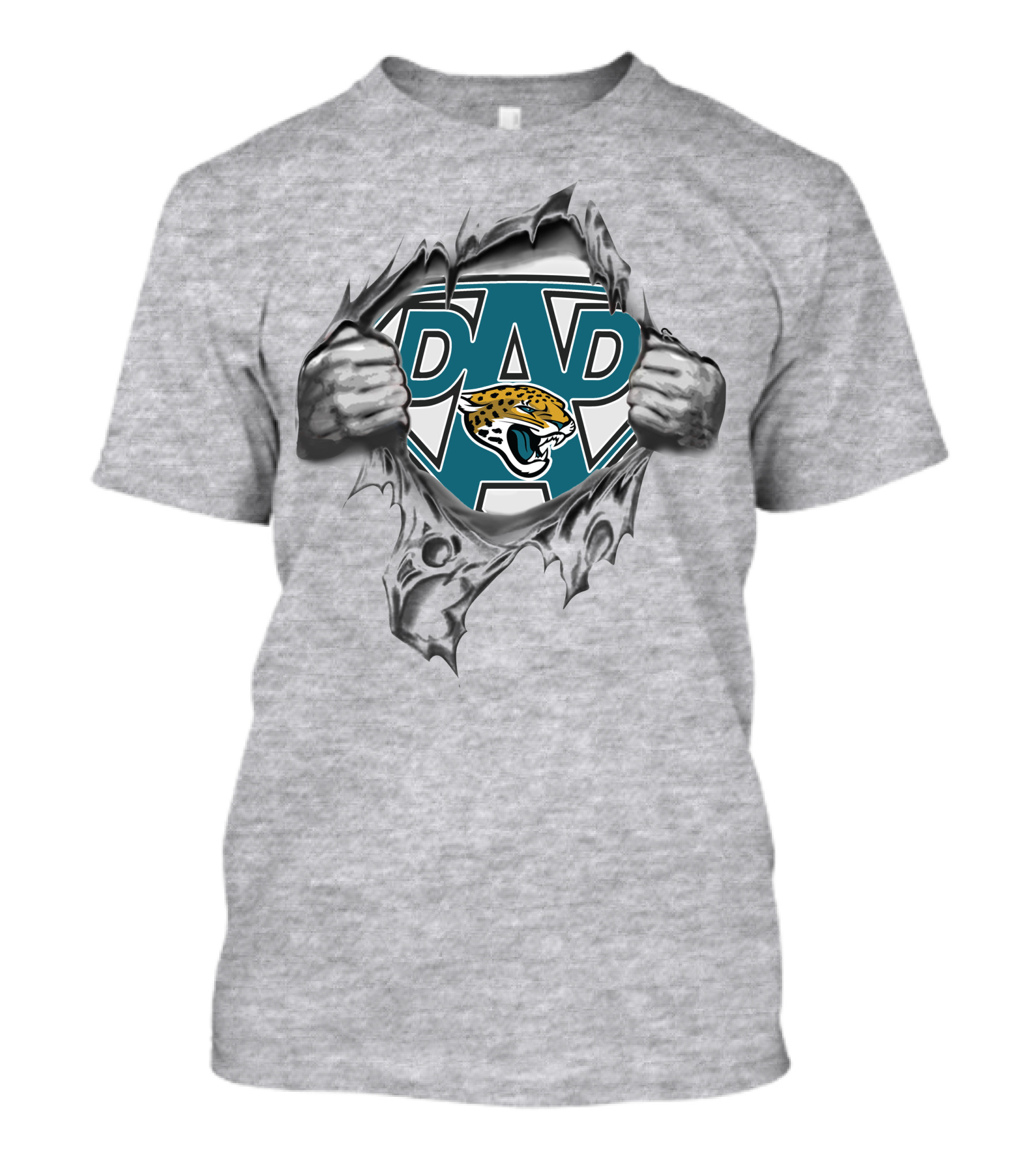 Super Dad Jacksonville Jaguars Fan Logo Recognition T-Shirt