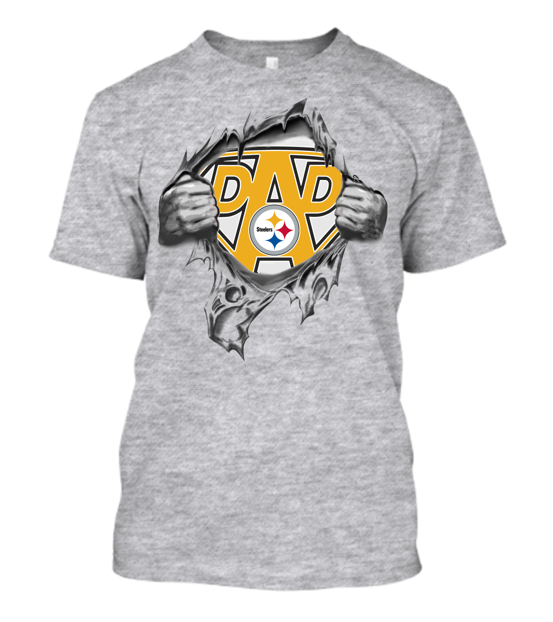 Super Dad Steelers Shield Logo T-Shirt