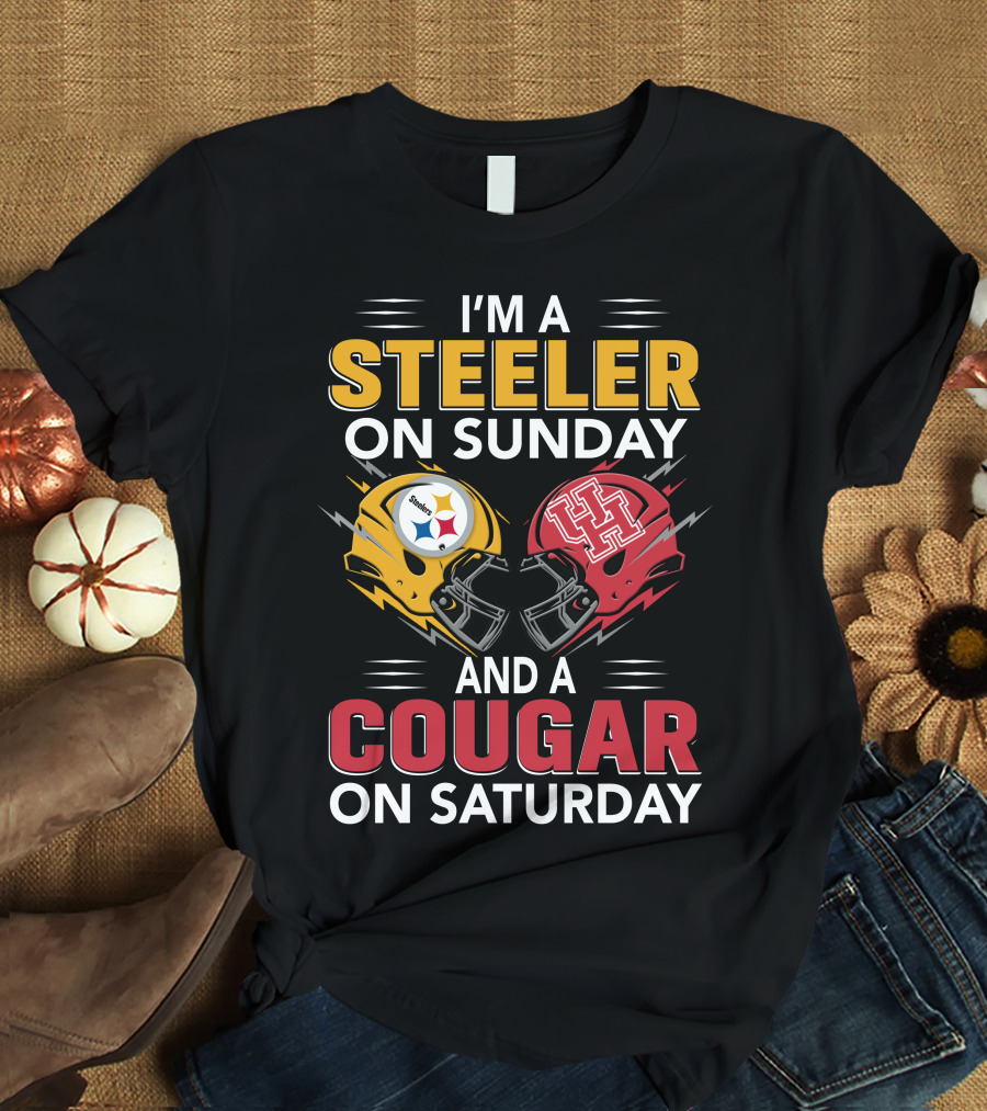 I'm A Steeler On Sunday And A Cougar On Saturday T-Shirt