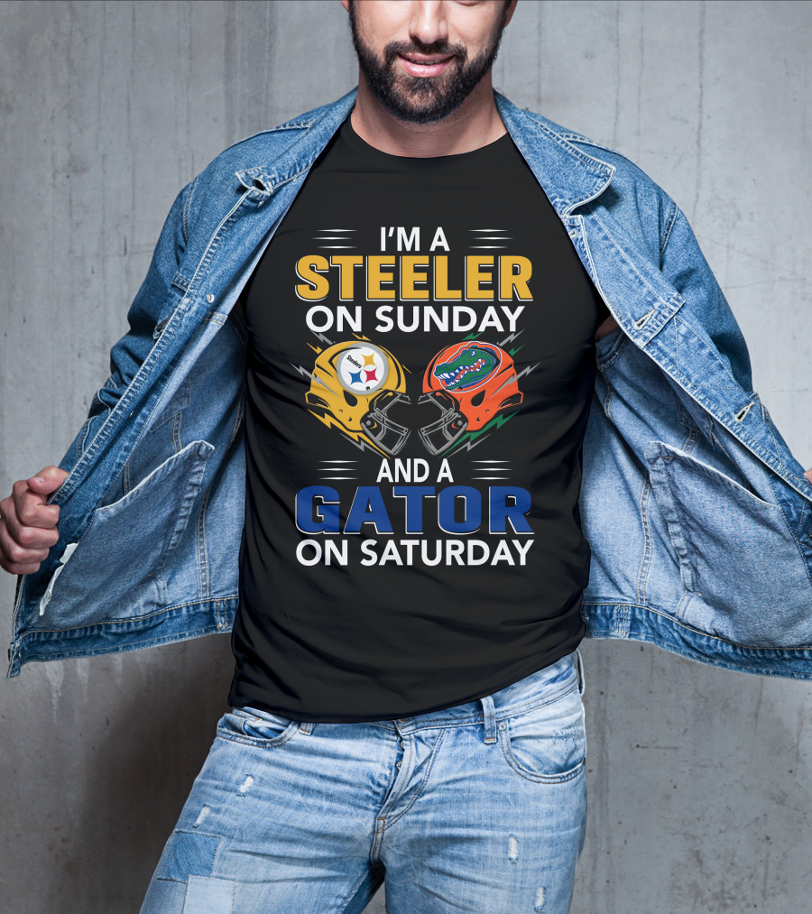 I'm A Steeler On Sunday And A Gator On Saturday T-Shirt